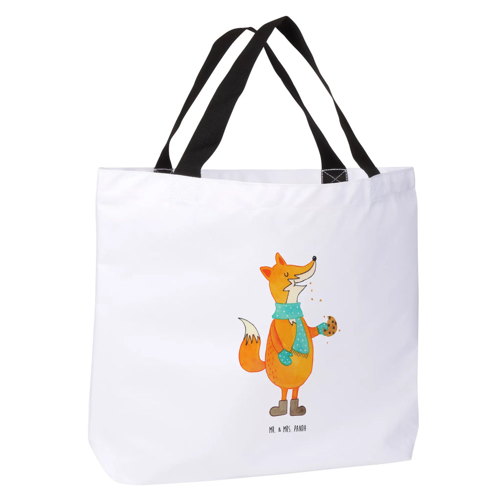 Shopper Fox biscuit Stofftasche, Tüte, Beutel, Shopper, XL, Schultertasche, Strandtasche, Schulbeutel, Ausflug, Freizeittasche, Einkaufsbeutel, Alltagstasche, Einkaufstasche, Schultasche, Tragebeutel, XXL Tasche, Fuchs, Küche Deko, Backen Spruch, Füchse, Weihnachtszeit, Liebe, Winter, Kekse, Plätzchen