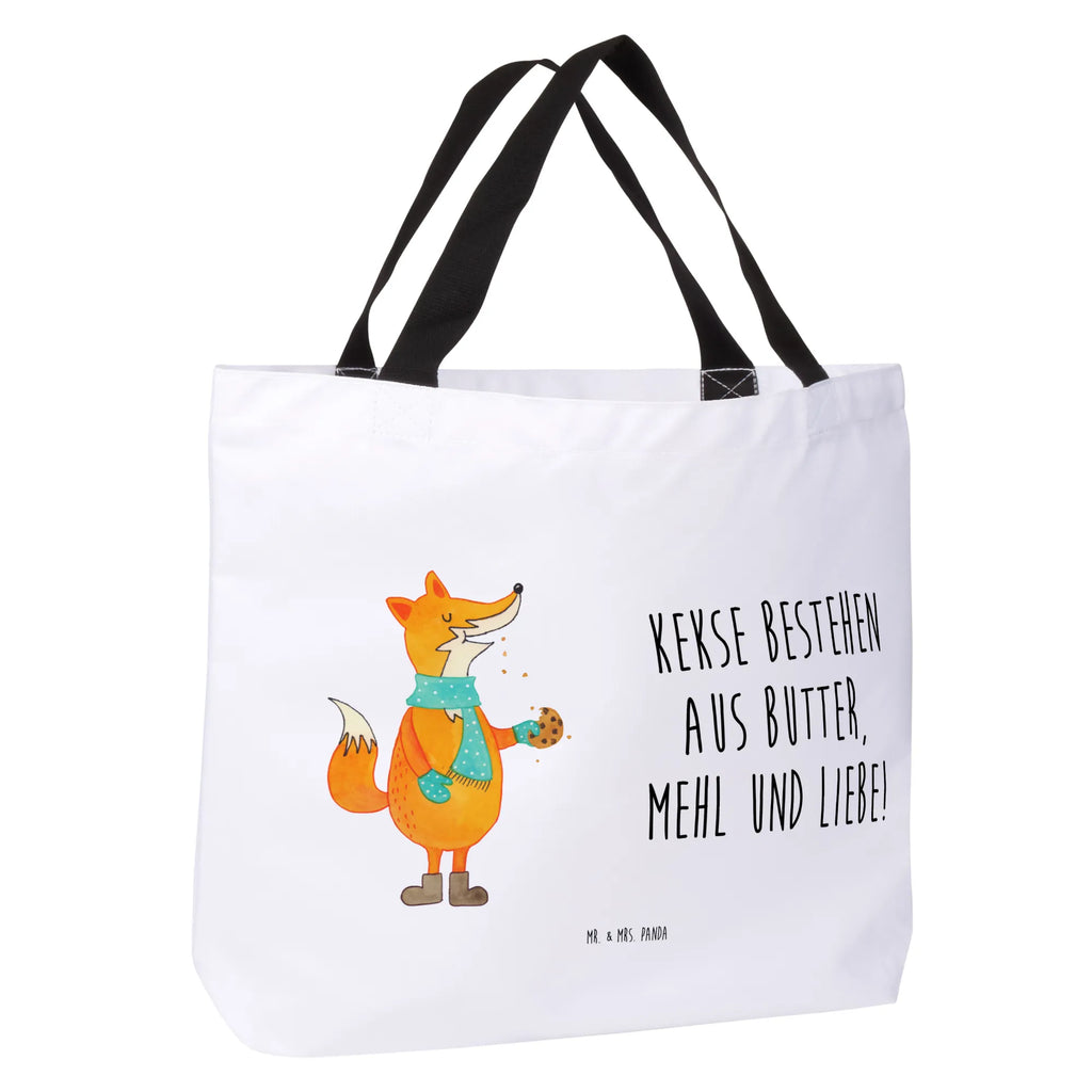 Shopper Fox biscuit Stofftasche, Tüte, Beutel, Shopper, XL, Schultertasche, Strandtasche, Schulbeutel, Ausflug, Freizeittasche, Einkaufsbeutel, Alltagstasche, Einkaufstasche, Schultasche, Tragebeutel, XXL Tasche, Fuchs, Küche Deko, Backen Spruch, Füchse, Weihnachtszeit, Liebe, Winter, Kekse, Plätzchen