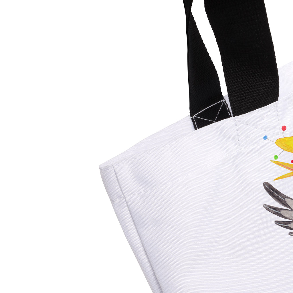 Shopper Crow sombrero Schultasche, Einkaufstasche, Schulbeutel, Tragebeutel, Shopper, Strandtasche, Alltagstasche, Einkaufsbeutel, Beutel, Freizeittasche, Tasche, Tiermotive, Gute Laune, lustige Sprüche, Tiere, Vogel, Elster, froh, fröhlich sein, glücklich sein, Motivation, Spruch positiv, Rabe, Glück Spruch, Vögel