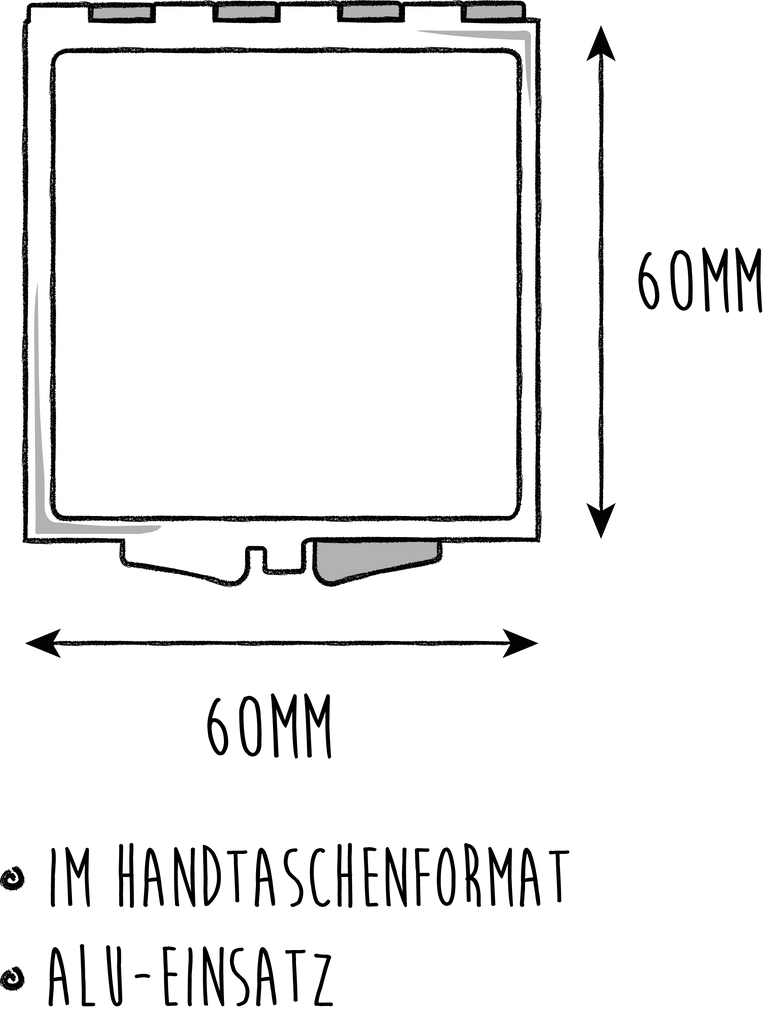 Handtaschenspiegel quadratisch Axolotl tanzt Spiegel, Handtasche, Quadrat, silber, schminken, Schminkspiegel, Axolotl, Molch, Axolot, Schwanzlurch, Lurch, Lurche, Dachschaden, Sterne, verrückt, Freundin, beste Freundin