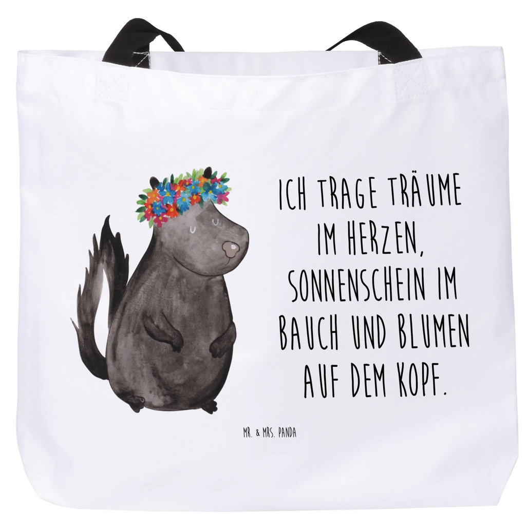 Shopper skunks dziewczynka Ausflug, Einkaufstasche, Schultertasche, Tragebeutel, Einkaufsbeutel, XL, XXL Tasche, Schulbeutel, Tüte, Strandtasche, Schultasche, Beutel, Shopper, Alltagstasche, Stofftasche, Freizeittasche, Stinktier, Skunk, Stinker, Wildtier, Stinki, Yoga, Namaste, Raubtier