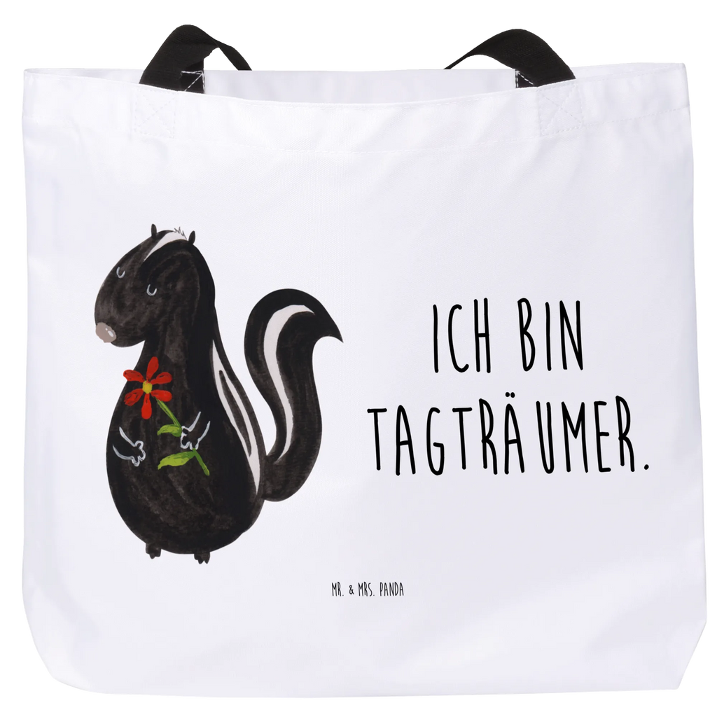 Shopper skunks kwiat Schultasche, Alltagstasche, Freizeittasche, Einkaufsbeutel, Tragebeutel, Einkaufstasche, Strandtasche, Schulbeutel, XXL Tasche, Shopper, Schultertasche, Ausflug, Stofftasche, Tüte, XL, Beutel, Stinktier, Skunk, Wildtier, Stinki, Verträumt, Träume, Raubtier, Dreams, Stinker, Tagträumer