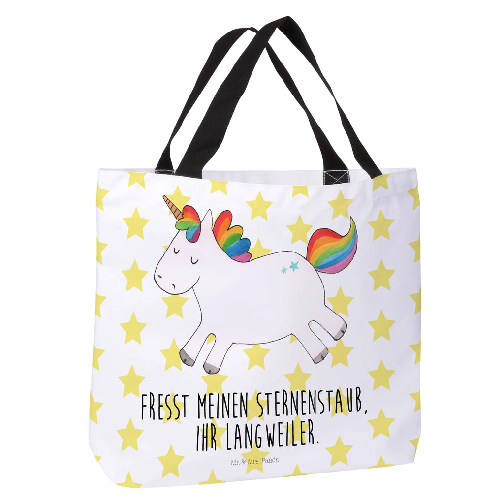Shopper unicorn happy Tasche, Freizeittasche, Tragebeutel, Einkaufstasche, Shopper, Beutel, Schultasche, Alltagstasche, Strandtasche, Schulbeutel, Einkaufsbeutel, Einhorn, Einhörner, Einhorn Deko, Unicorn, glücklich, spannend, witzig, Lebensfreude, Freude, Spaß, Lachen, Lächeln, fröhlich