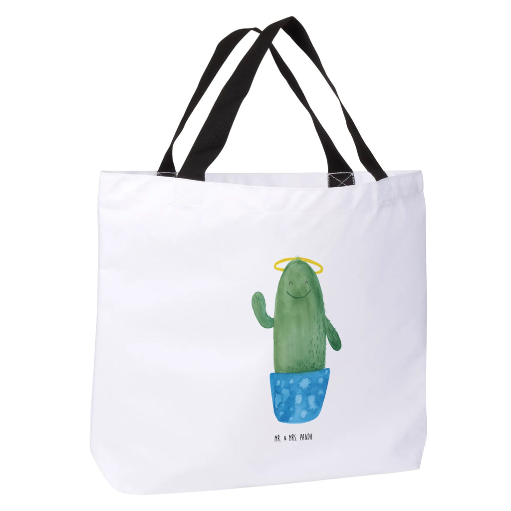 Shopper Kaktus Święty Beutel, Einkaufstasche, Tasche, Strandtasche, Einkaufsbeutel, Shopper, Schultasche, Freizeittasche, Tragebeutel, Schulbeutel, Alltagstasche, Kaktus, Kakteen, frech, lustig, Kind, Eltern, Familie, Bruder, Schwester, Schwestern, Freundin, Heiligenschein