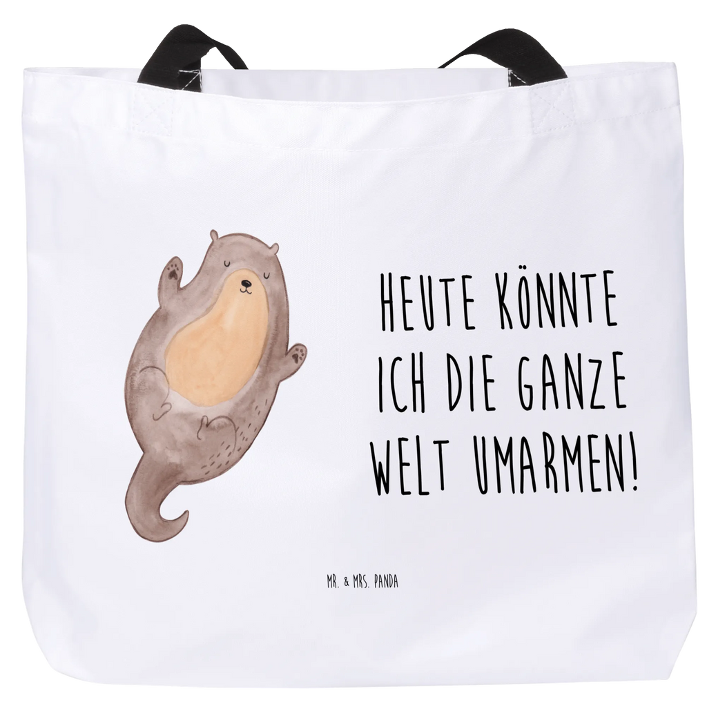 Shopper Otter Umarmen Einkaufstasche, Freizeittasche, Tragebeutel, XXL Tasche, Alltagstasche, Stofftasche, Ausflug, Tüte, Schultertasche, Schulbeutel, Schultasche, Einkaufsbeutel, XL, Strandtasche, Shopper, Beutel, Otter, Fischotter, Seeotter, Otter Seeotter See Otter