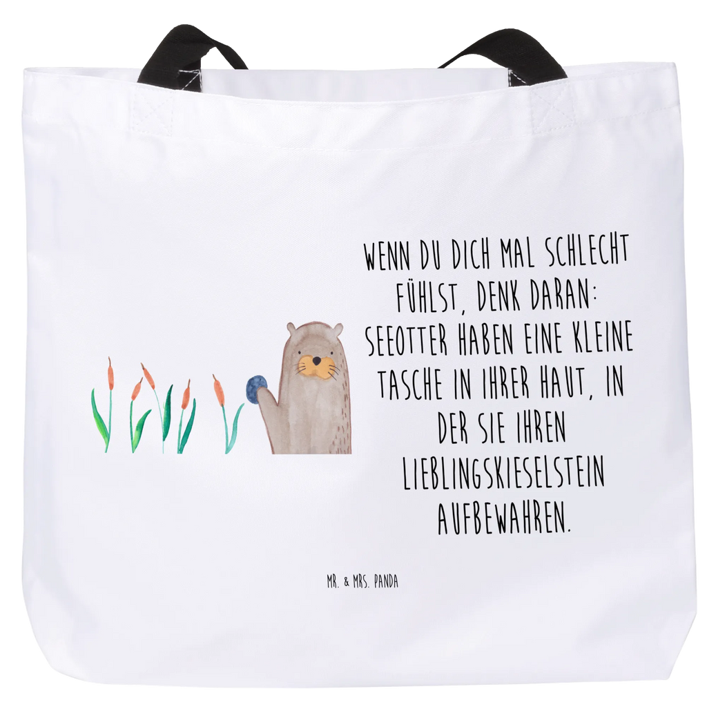 Shopper wydra kamień Schulbeutel, Strandtasche, Tasche, Einkaufstasche, Beutel, Freizeittasche, Schultasche, Shopper, Alltagstasche, Tragebeutel, Einkaufsbeutel, Otter, Fischotter, Seeotter, Otter Seeotter See Otter