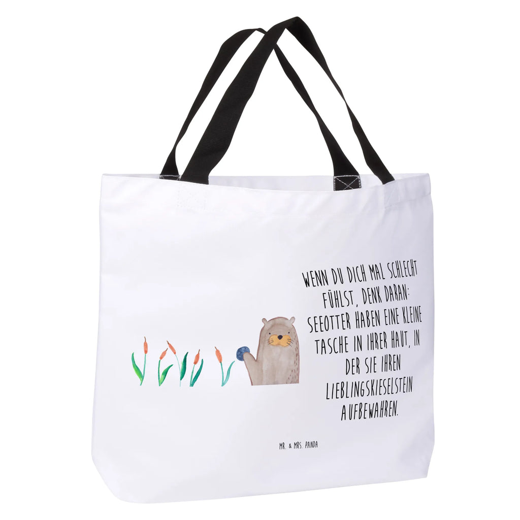 Shopper wydra kamień Schulbeutel, Strandtasche, Tasche, Einkaufstasche, Beutel, Freizeittasche, Schultasche, Shopper, Alltagstasche, Tragebeutel, Einkaufsbeutel, Otter, Fischotter, Seeotter, Otter Seeotter See Otter