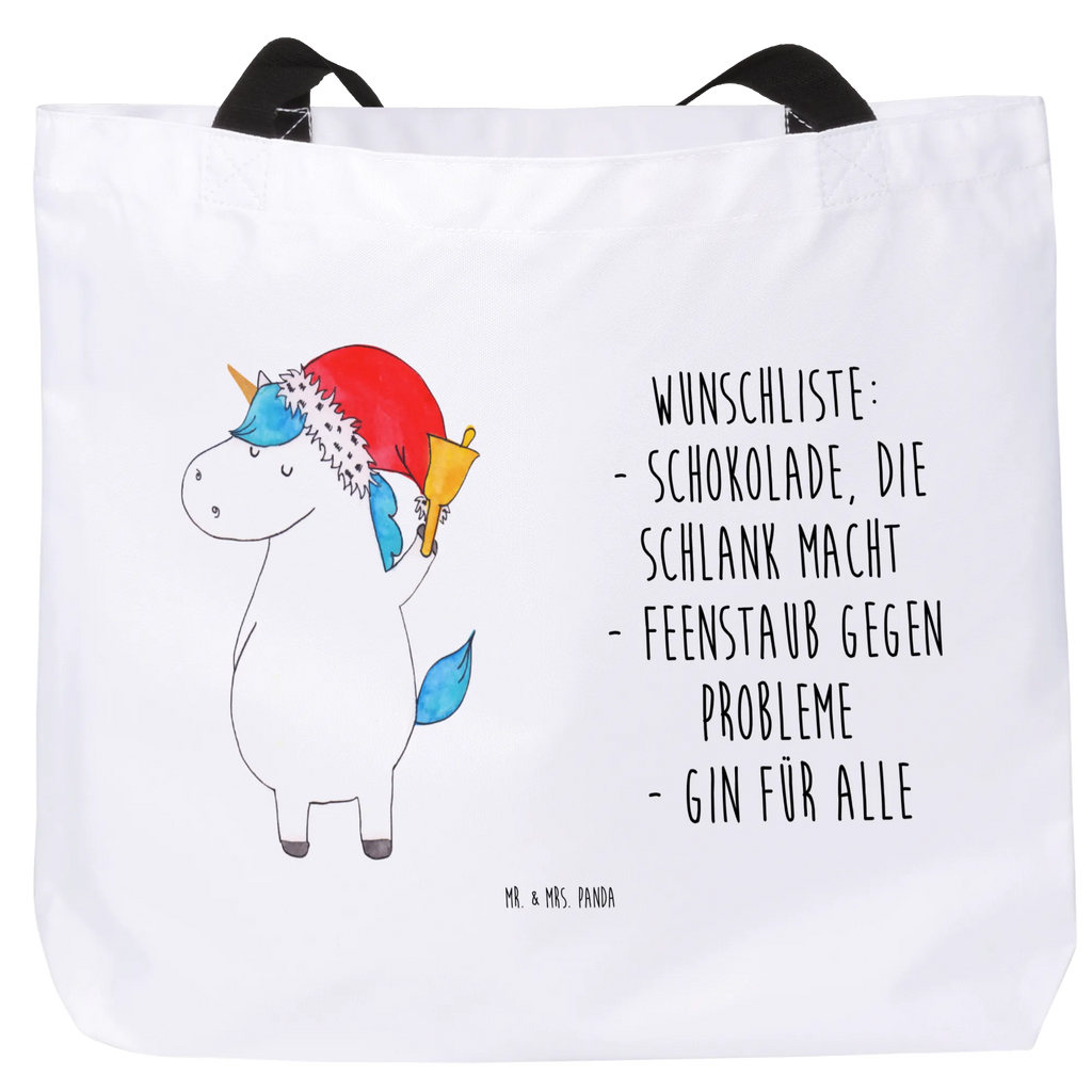 Shopper Einhorn Weihnachtsmann Beutel, Einkaufstasche, Schultertasche, Tragebeutel, Tüte, Shopper, Freizeittasche, Schultasche, XL, Alltagstasche, Einkaufsbeutel, Stofftasche, Ausflug, XXL Tasche, Schulbeutel, Strandtasche, Unicorn, Einhorn, Einhörner, Einhorn Deko, Feenstaub, Gin, Schokolade, Weihnachten, Wunschzettel, Nikolaus, Schoki, Wunschliste, Weihnachtsmann