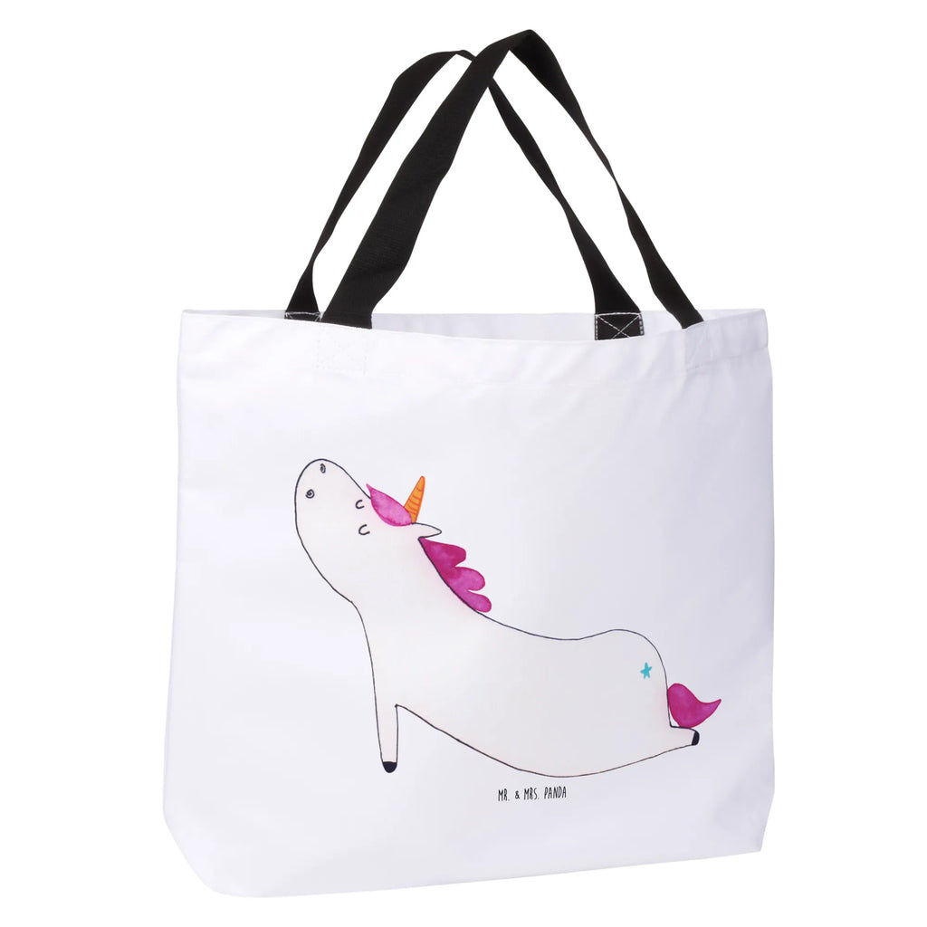 Shopper jednorożec joga Strandtasche, Freizeittasche, Alltagstasche, Schultasche, Shopper, Tragebeutel, Schulbeutel, Einkaufstasche, Beutel, Tasche, Einkaufsbeutel, Einhorn, Einhörner, Einhorn Deko, Unicorn, süß, Entspannung, Namaste, Sport, Joga, Yogamatte, lustig, witzig, Yoga, Achtsamkeit