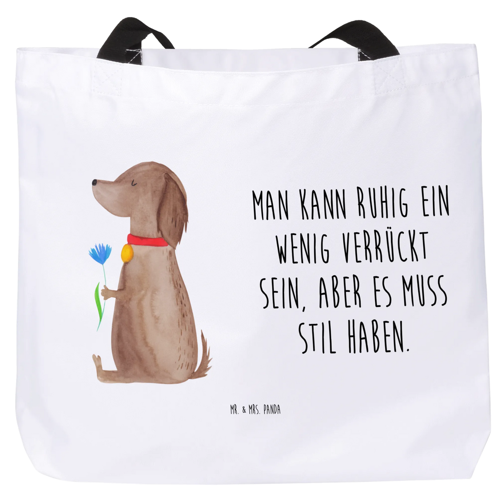 Shopper Hund Blume Schultertasche, Shopper, Stofftasche, Freizeittasche, Strandtasche, XXL Tasche, XL, Einkaufstasche, Tüte, Tragebeutel, Schultasche, Schulbeutel, Alltagstasche, Beutel, Einkaufsbeutel, Ausflug, Sprüche, Hund, Hundebesitzer, Hunderasse, Haustier, Hundemotiv, Tierliebhaber, Frauchen, Hunde, Hundeliebe