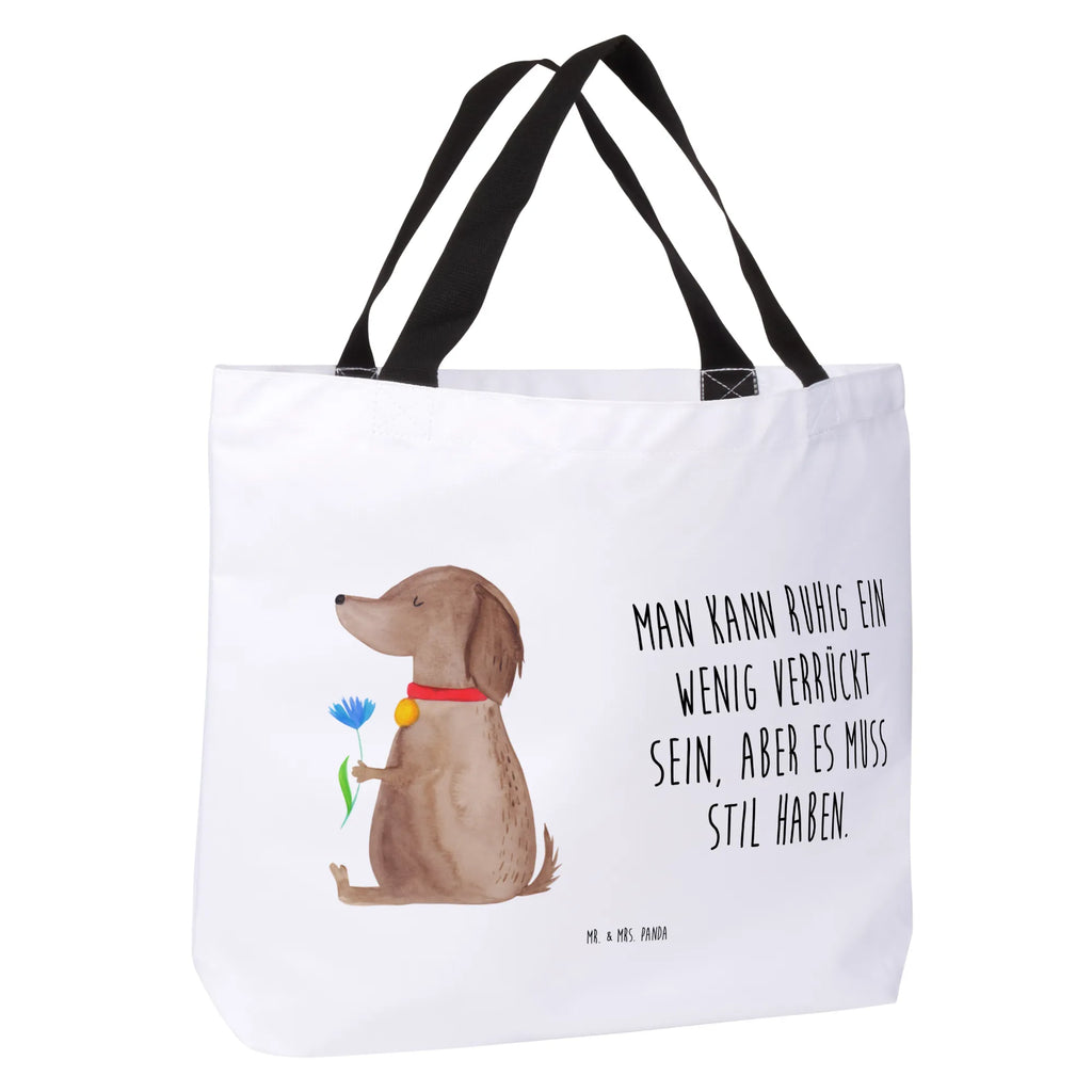 Shopper Hund Blume Schultertasche, Shopper, Stofftasche, Freizeittasche, Strandtasche, XXL Tasche, XL, Einkaufstasche, Tüte, Tragebeutel, Schultasche, Schulbeutel, Alltagstasche, Beutel, Einkaufsbeutel, Ausflug, Sprüche, Hund, Hundebesitzer, Hunderasse, Haustier, Hundemotiv, Tierliebhaber, Frauchen, Hunde, Hundeliebe