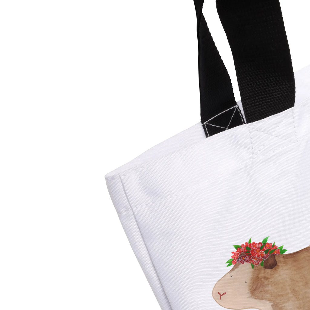 Shopper Meerschweinchen weise Beutel, Strandtasche, Einkaufstasche, Alltagstasche, Tasche, Freizeittasche, Shopper, Schulbeutel, Einkaufsbeutel, Schultasche, Tragebeutel, Tiermotive, Gute Laune, lustige Sprüche, Tiere, Meerschweinchen, Wunderland, Meerie, Meeries, Realität, Blumenkind, Motivation, Wunder, Spruch, Weisheit