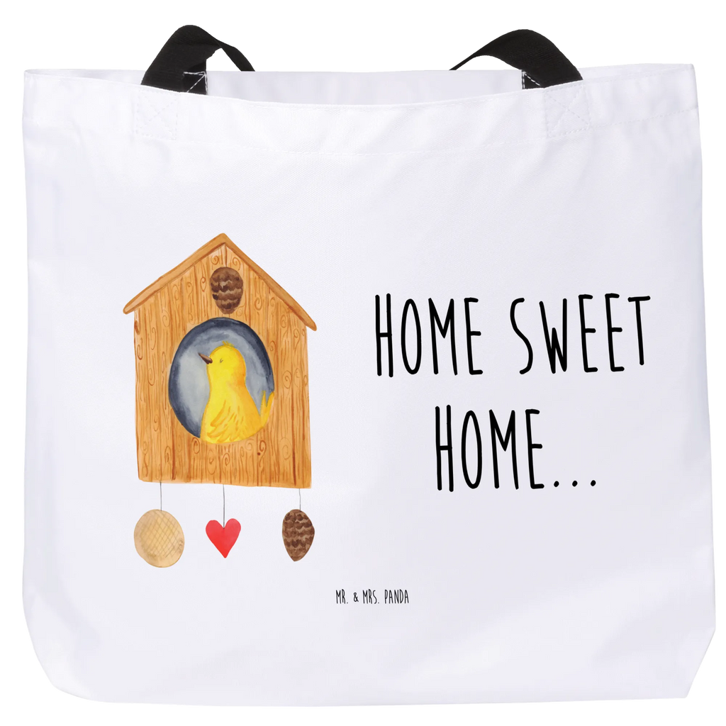 Shopper birdhouse Home Tasche, Einkaufsbeutel, Alltagstasche, Beutel, Schultasche, Tragebeutel, Schulbeutel, Shopper, Einkaufstasche, Freizeittasche, Strandtasche, Tiermotive, Gute Laune, lustige Sprüche, Tiere, Vogel, Haus, Geschenk, Hausbau, Umzug, Einzug, Vogelhaus, Einzugsgeschenk, Home sweet Home