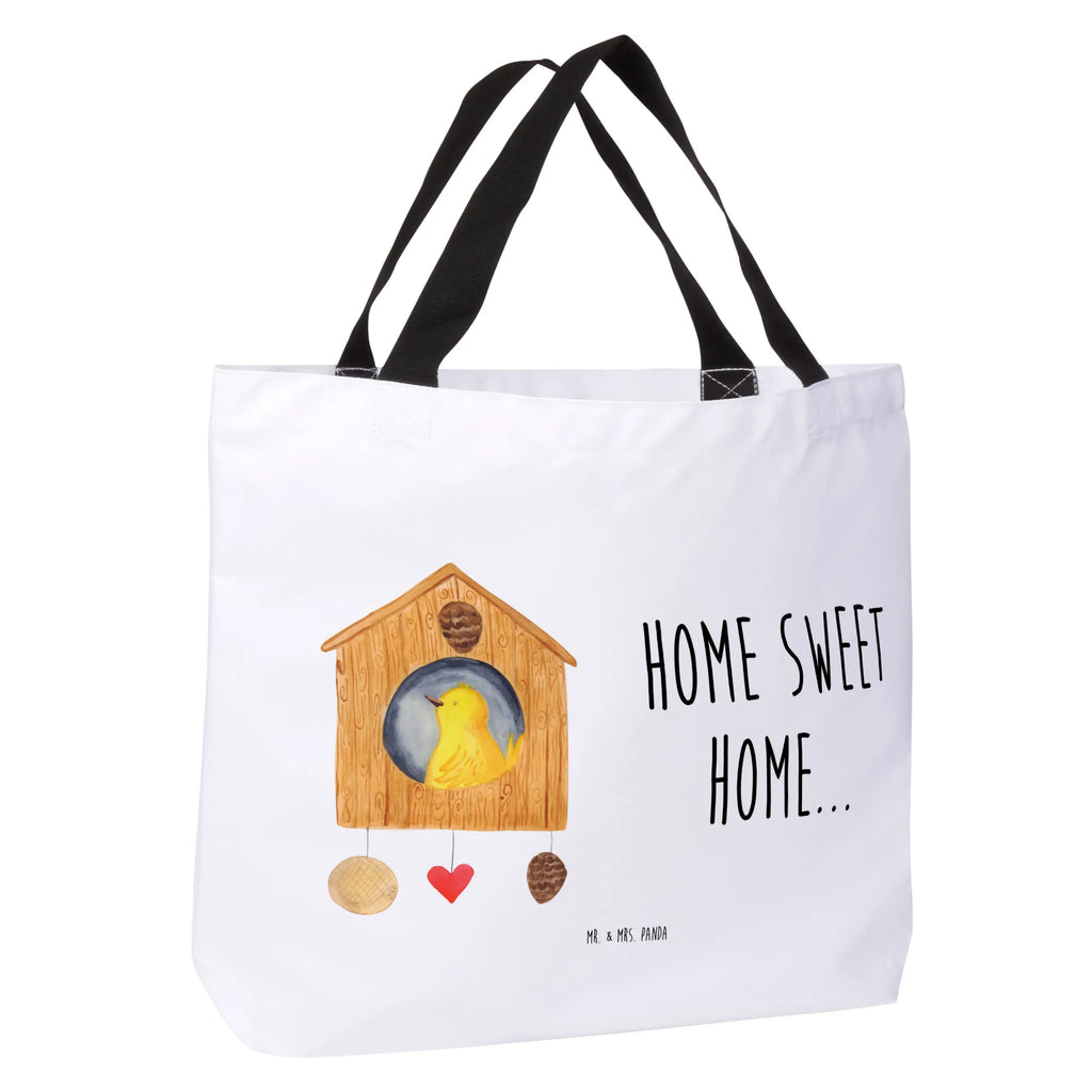 Shopper birdhouse Home Tasche, Einkaufsbeutel, Alltagstasche, Beutel, Schultasche, Tragebeutel, Schulbeutel, Shopper, Einkaufstasche, Freizeittasche, Strandtasche, Tiermotive, Gute Laune, lustige Sprüche, Tiere, Vogel, Haus, Geschenk, Hausbau, Umzug, Einzug, Vogelhaus, Einzugsgeschenk, Home sweet Home