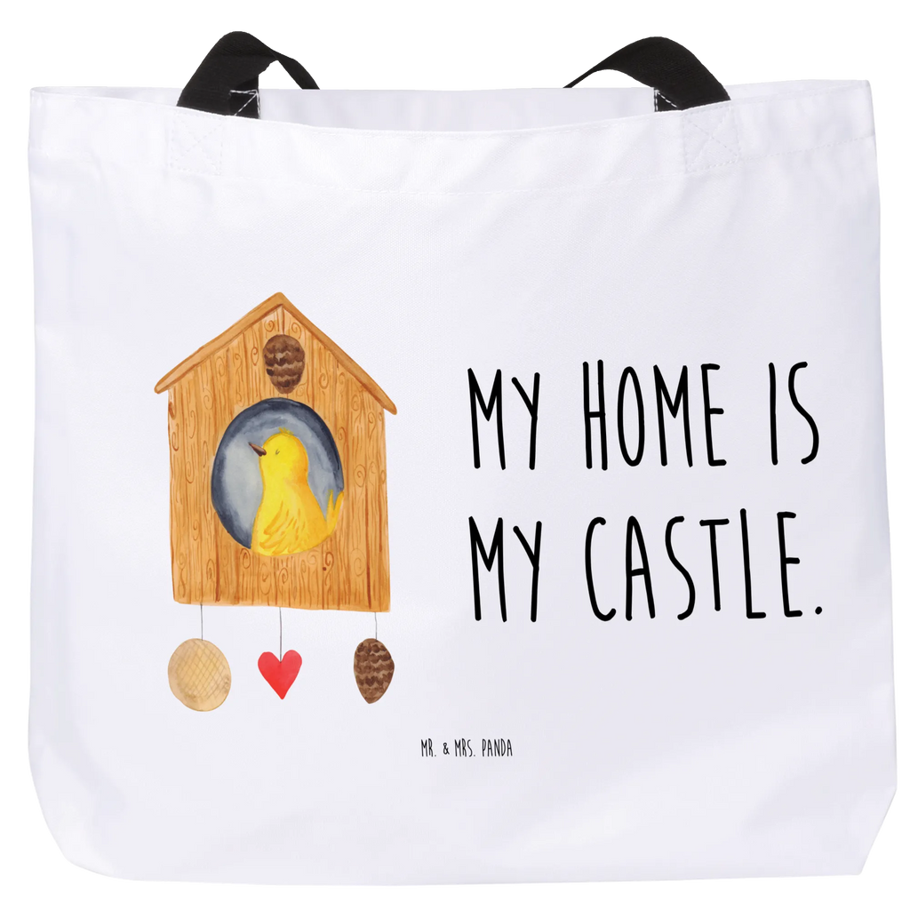 Shopper Vogel Haus Einkaufsbeutel, Einkaufstasche, XXL Tasche, Tüte, Shopper, Strandtasche, Freizeittasche, Tragebeutel, Alltagstasche, Schultasche, Beutel, Schulbeutel, Ausflug, XL, Schultertasche, Stofftasche, Gute Laune, Tiere, Lustige Sprüche, Tiermotive, Vögel, Zuhause, Wohnung, Eigenheim, Home Sweet Home, Vogelhaus, Familie, Unser Haus, Lieblingsort, Haus, Castle, Vogel, Nest, Vogelhäuschen
