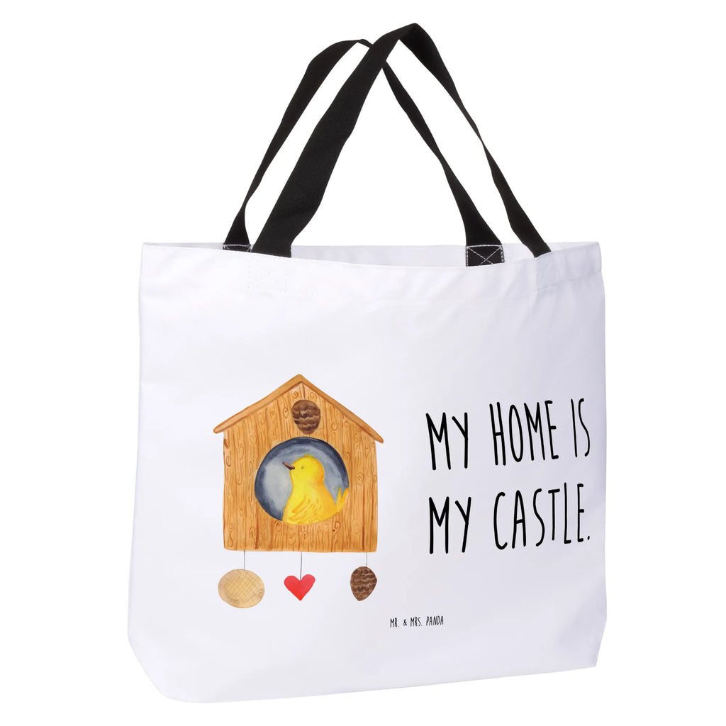 Shopper Vogel Haus Einkaufsbeutel, Einkaufstasche, XXL Tasche, Tüte, Shopper, Strandtasche, Freizeittasche, Tragebeutel, Alltagstasche, Schultasche, Beutel, Schulbeutel, Ausflug, XL, Schultertasche, Stofftasche, Gute Laune, Tiere, Lustige Sprüche, Tiermotive, Vögel, Zuhause, Wohnung, Eigenheim, Home Sweet Home, Vogelhaus, Familie, Unser Haus, Lieblingsort, Haus, Castle, Vogel, Nest, Vogelhäuschen