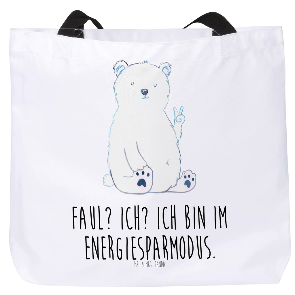 Shopper Eisbär Faul Einkaufsbeutel, Tasche, Alltagstasche, Schulbeutel, Einkaufstasche, Shopper, Tragebeutel, Strandtasche, Schultasche, Beutel, Freizeittasche, Bär, Teddy, Teddybär, Relaxen, Faul, Homeoffice, Nordpol, Arbeitsplatz, Arbeit, Entspannen, Büro, Eisbär, Bürojob