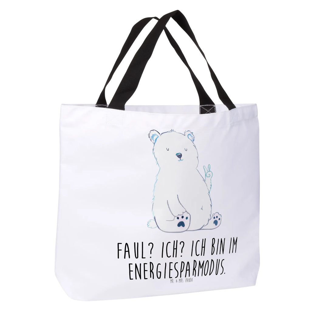 Shopper Eisbär Faul Einkaufsbeutel, Tasche, Alltagstasche, Schulbeutel, Einkaufstasche, Shopper, Tragebeutel, Strandtasche, Schultasche, Beutel, Freizeittasche, Bär, Teddy, Teddybär, Relaxen, Faul, Homeoffice, Nordpol, Arbeitsplatz, Arbeit, Entspannen, Büro, Eisbär, Bürojob