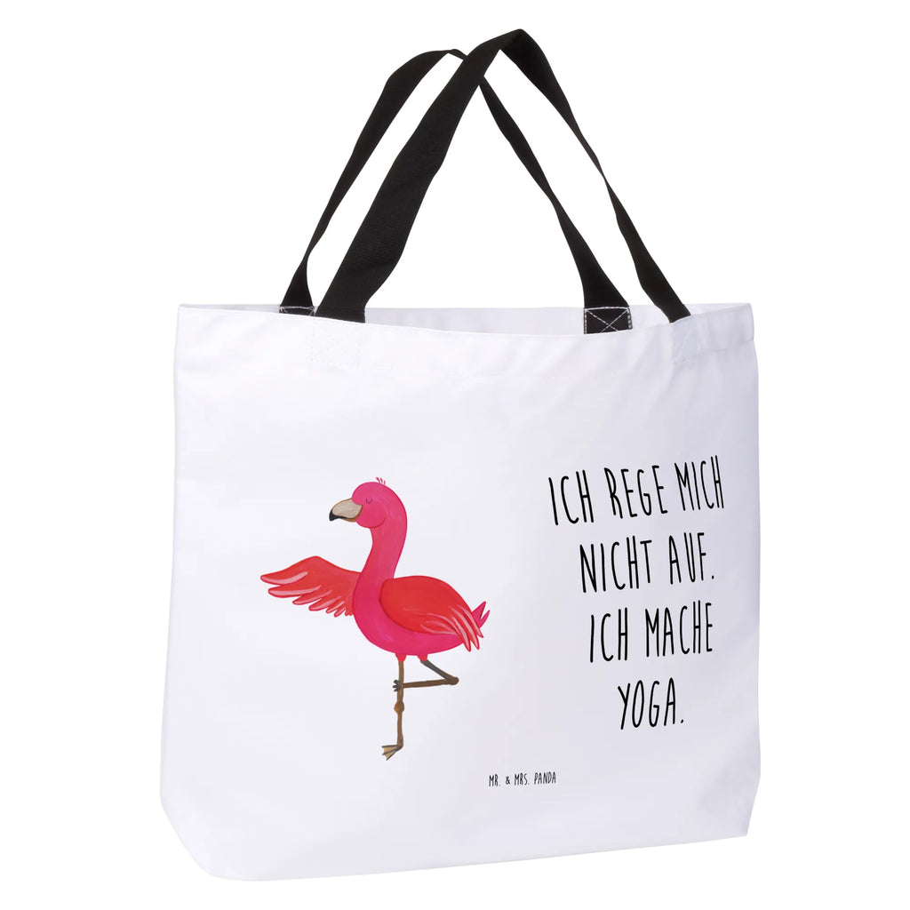 Shopper flamingo yoga Einkaufsbeutel, Einkaufstasche, Schulbeutel, Freizeittasche, Strandtasche, Schultasche, Tasche, Tragebeutel, Beutel, Shopper, Alltagstasche, Flamingo, Achtsamkeit, Vogel, Entspannung, Namaste, Aufregen, Yoga, Ärger, Yoga-Übung, Tiefenentspannung