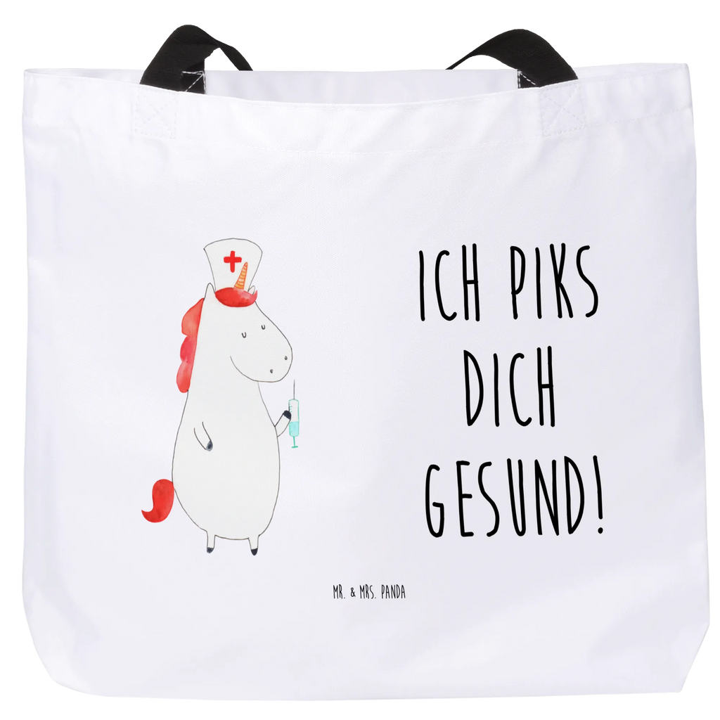 Shopper Einhorn Krankenschwester Strandtasche, Einkaufsbeutel, Shopper, Beutel, Alltagstasche, Tasche, Freizeittasche, Tragebeutel, Schultasche, Schulbeutel, Einkaufstasche, Einhorn, Einhörner, Einhorn Deko, Unicorn, Krankenpfleger Geschenk, Krankenhaus, Krankenpflegerin, Krankenschwester Dankeschön, Ärztin Geschenk, Krankenschwester Geschenk