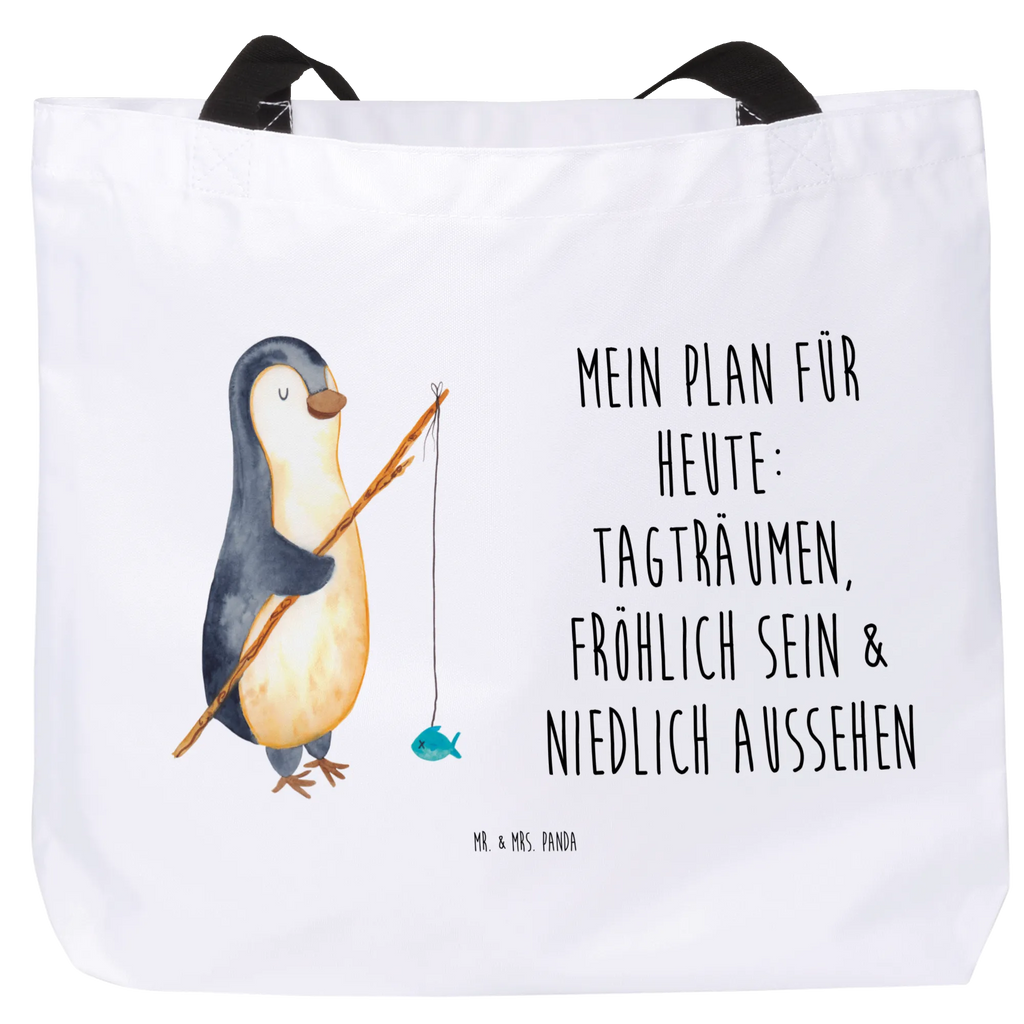 Shopper Pinguin Angler Schultasche, XL, Shopper, Beutel, Einkaufstasche, Schulbeutel, Einkaufsbeutel, Ausflug, XXL Tasche, Freizeittasche, Strandtasche, Tragebeutel, Schultertasche, Alltagstasche, Tüte, Stofftasche, Pinguin, Urlaub, Geschenkidee, Freundinnen, Plan, Neustart, Angeln, Hobby, Planer, Wochenende, Angler, Motivation, Tagesplan, Pinguine, Tagträume, Geschenk