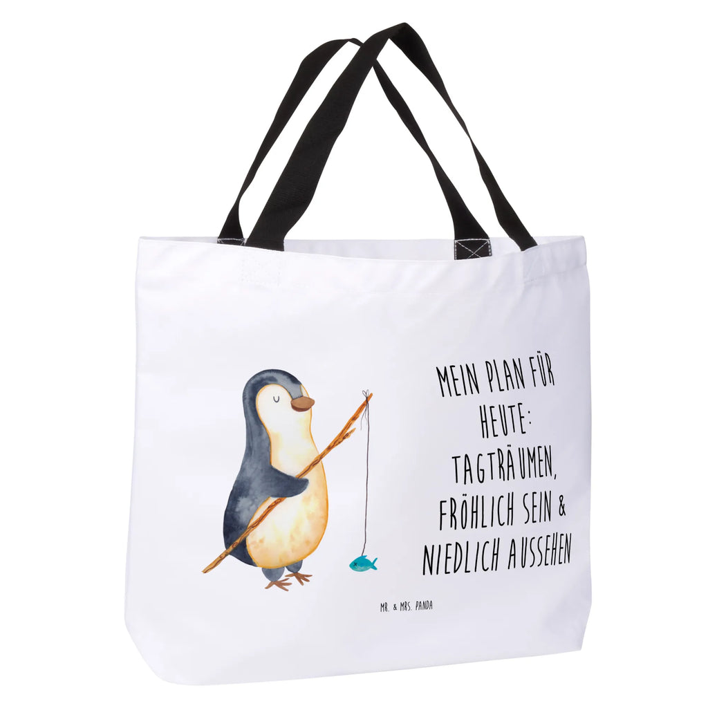 Shopper Pinguin Angler Schultasche, XL, Shopper, Beutel, Einkaufstasche, Schulbeutel, Einkaufsbeutel, Ausflug, XXL Tasche, Freizeittasche, Strandtasche, Tragebeutel, Schultertasche, Alltagstasche, Tüte, Stofftasche, Pinguin, Urlaub, Geschenkidee, Freundinnen, Plan, Neustart, Angeln, Hobby, Planer, Wochenende, Angler, Motivation, Tagesplan, Pinguine, Tagträume, Geschenk