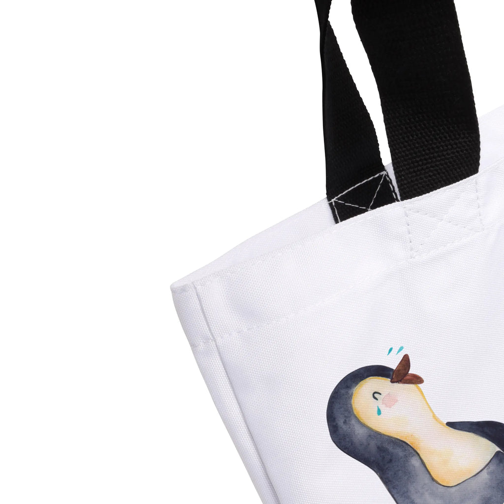 Shopper Penguin Laugh Beutel, Schultertasche, Freizeittasche, Tüte, Alltagstasche, Shopper, Einkaufstasche, Strandtasche, Stofftasche, Schultasche, Schulbeutel, XL, Einkaufsbeutel, XXL Tasche, Tragebeutel, Ausflug, Pinguin, Humor, Optimismus, Pinguine, Fröhlichkeit, Lachen, Fröhlich, Lustiger Spruch
