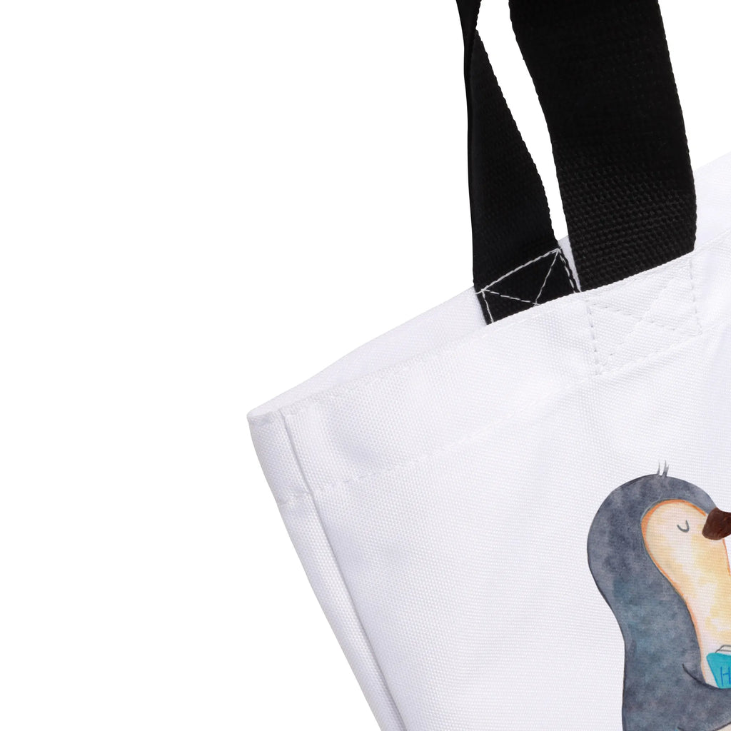 Shopper Penguin A book Strandtasche, Schulbeutel, Schultertasche, Stofftasche, Alltagstasche, XXL Tasche, Freizeittasche, Ausflug, Tüte, Schultasche, Beutel, Shopper, Tragebeutel, Einkaufsbeutel, XL, Einkaufstasche, Pinguin, Faulenzen, Ferien, Urlaub, Pinguine, Lesen, Buch, Bücherwurm, Nichtstun, Freizeit