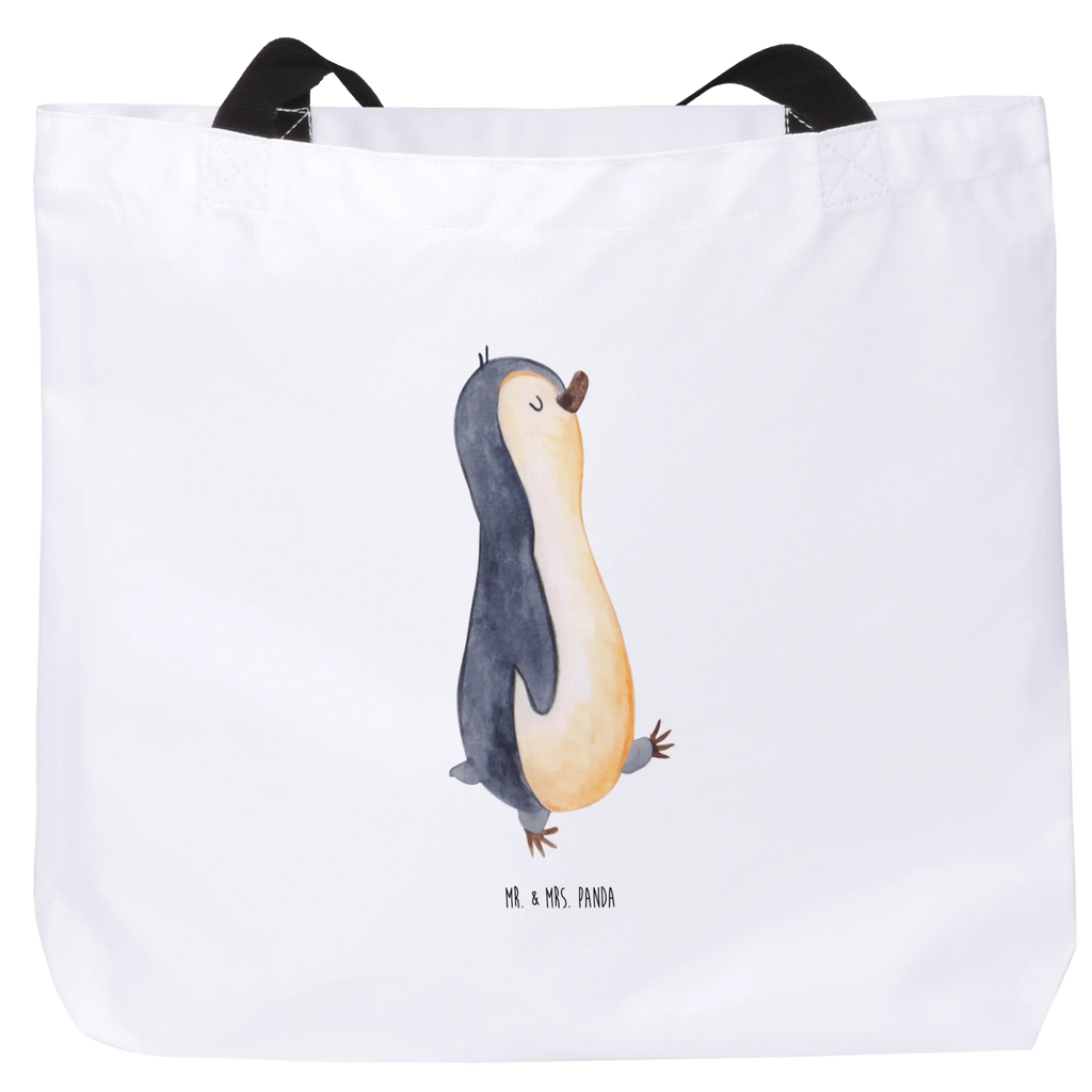 Shopper Penguin march Schultasche, Schulbeutel, Alltagstasche, Strandtasche, XL, Schultertasche, Einkaufstasche, Stofftasche, Ausflug, Tragebeutel, Einkaufsbeutel, Freizeittasche, Beutel, Shopper, XXL Tasche, Tüte, Pinguin, Frühaufsteher, Schwester, Pinguine, Langschläfer, Bruder, Familie
