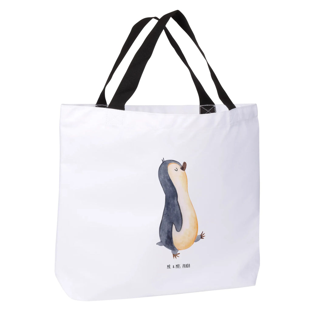 Shopper Penguin march Schultasche, Schulbeutel, Alltagstasche, Strandtasche, XL, Schultertasche, Einkaufstasche, Stofftasche, Ausflug, Tragebeutel, Einkaufsbeutel, Freizeittasche, Beutel, Shopper, XXL Tasche, Tüte, Pinguin, Frühaufsteher, Schwester, Pinguine, Langschläfer, Bruder, Familie