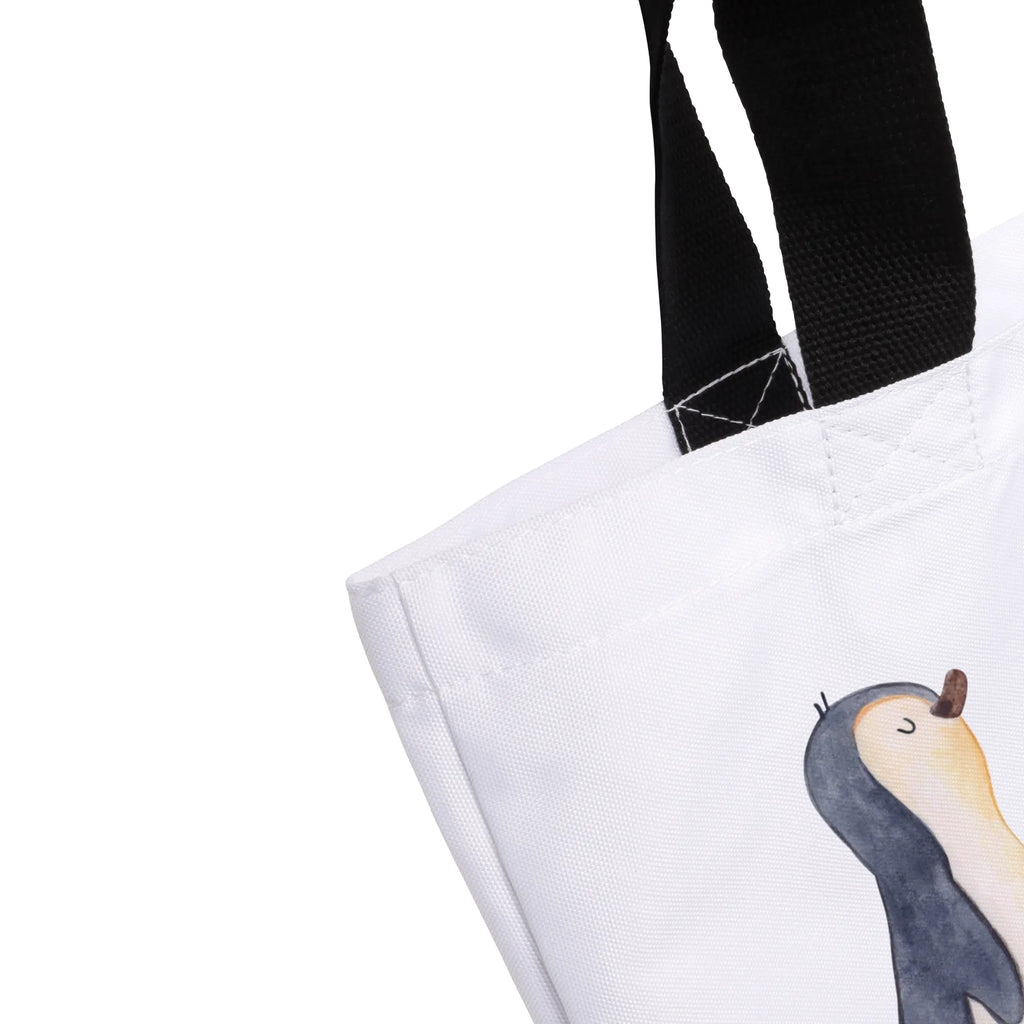 Shopper Penguin march Schultasche, Schulbeutel, Alltagstasche, Strandtasche, XL, Schultertasche, Einkaufstasche, Stofftasche, Ausflug, Tragebeutel, Einkaufsbeutel, Freizeittasche, Beutel, Shopper, XXL Tasche, Tüte, Pinguin, Frühaufsteher, Schwester, Pinguine, Langschläfer, Bruder, Familie
