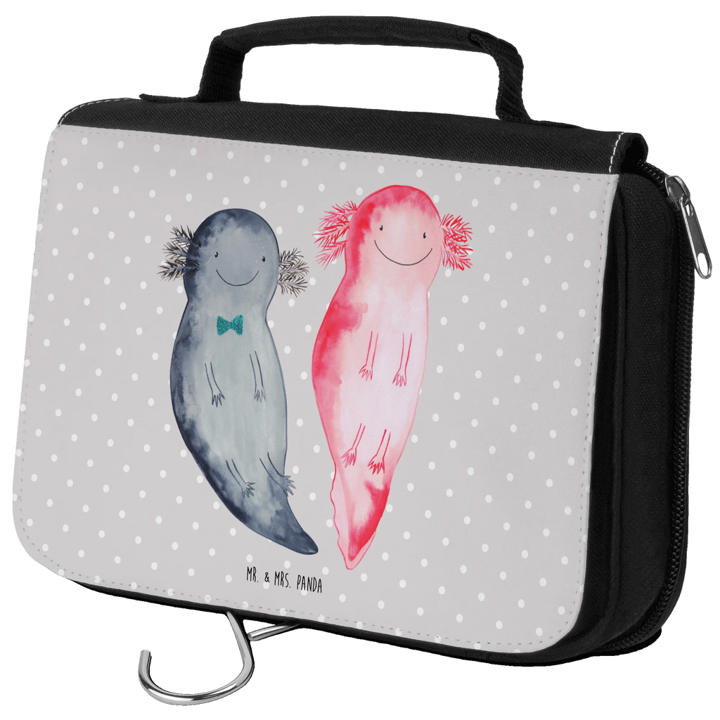 Kulturbeutel Axolotl Freundin hygienetasche, Kulturtasche, Kulturbeutel, Reisebeutel, Kosmetiktasche, beautycase, Toilettentasche, Kulturbeutel Waschbar, Waschbeutel, Waschtasche, Necessaire, Schminktasche, badtasche, Schminkbeutel, hygienebeutel, Axolotl, Molch, Lurch, Liebesbeweis, Lurche, Jahrestag, Schwanzlurch, Ehemann, Valentinstag, Liebe, Freund, Axolot, Große Liebe, Verlobter