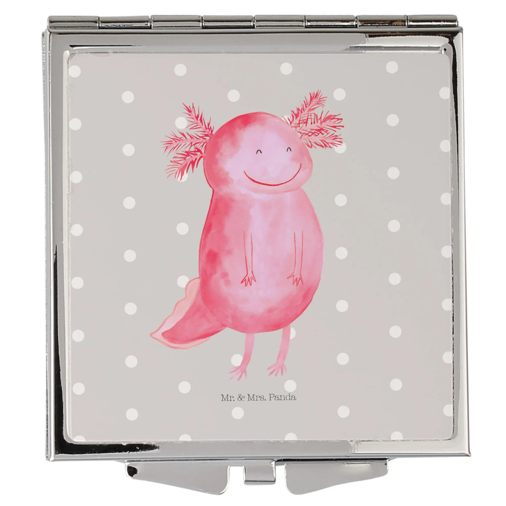 Handbag mirror axolotl Happy Spiegel Für Unterwegs, Runder Taschenspiegel, Kosmetikspiegel Klein, Handspiegel Geschenkidee, Spiegel Für Schminktasche, Reise Spiegel, Kompaktspiegel, Silber, Handspiegel Zum Mitnehmen, Handspiegel Für Damen, Taschenspiegel, Tragbarer Spiegel, Design Taschenspiegel, Taschen-Kosmetikspiegel, Mini Spiegel, Schminkspiegel To Go, Deko Handspiegel, Klappbarer Taschenspiegel, Vintage Kompaktspiegel, Handtaschenspiegel, Klappbarer Handspiegel, Spiegel Für Handtasche, Handspiegel Mit Hülle, Schminkspiegel Kompakt, Spiegel Für Make-Up Tasche, Quadratischer Handspiegel, Klappspiegel, Molch, Axolotl, Axolot, Lurche, Schwanzlurch, Motivation, Gute Laune, Lurch