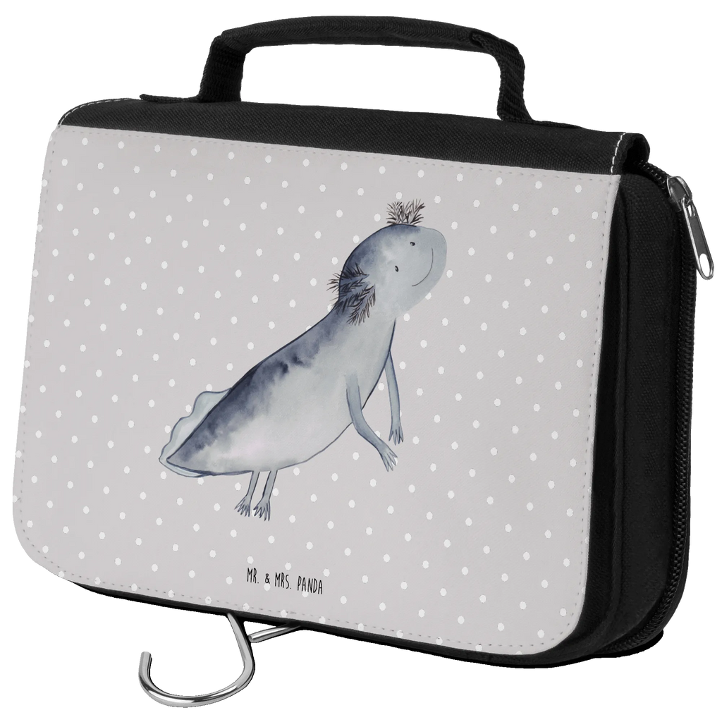 Wash bag axolotl To swim Ladies, Toilet bag, To hang up, Cosmetic bag, Wash bag, Gentlemen, Axolotl, Axelotl, marine animals, Mexican walking fish, salamander, axolot, problem, tail, problems, motivation, solutions, amphibians