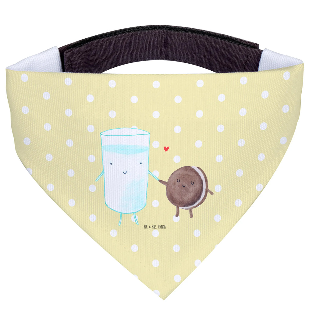 Chusta na szyję dla psa L mleko ciastko Hunde, Halstuch, Hundehalstuch, Kleine Hunde, Tuch, Lustige Sprüche, Tiere, Tiermotive, Gute Laune, Einladung Frühstück, Milch, Milk, Perfektes Paar, Romantisch, Cookie, Keks, Kaffee, Motiv Süß, Kekse