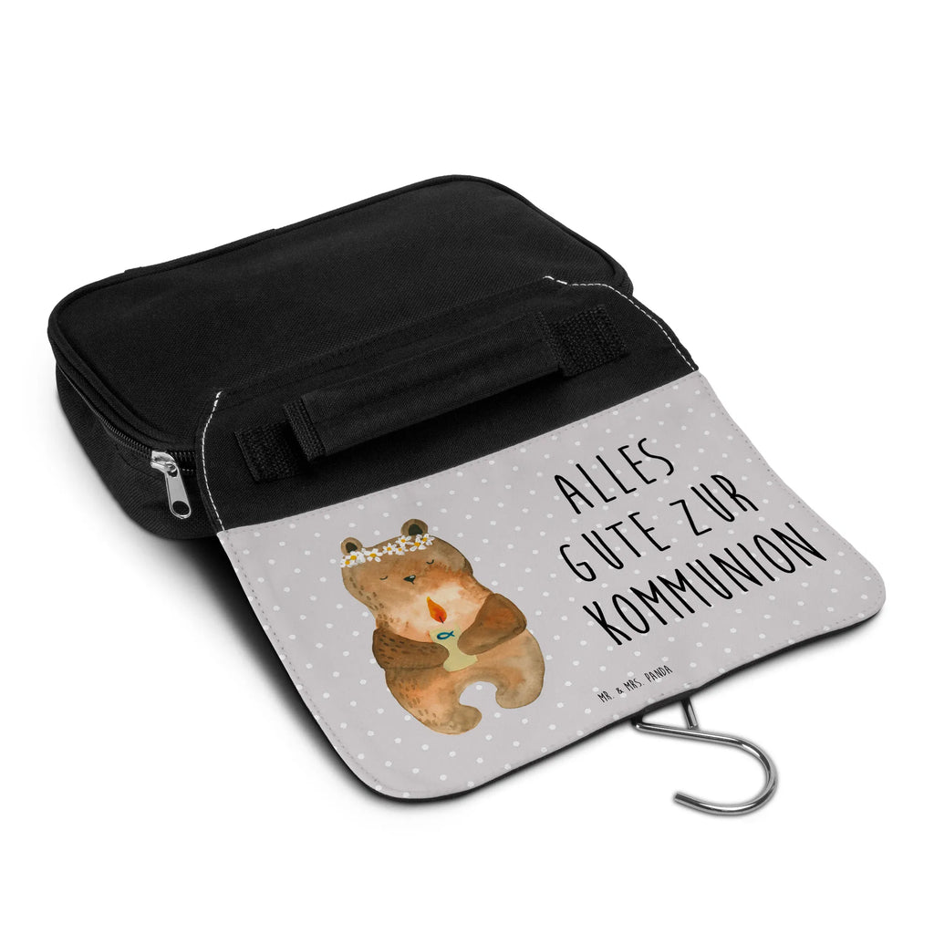 Wash bag bear communion Cosmetic bag, Ladies, To hang up, Wash bag, Gentlemen, Toilet bag, bear, teddy, teddy bear, cuddly toy, baptismal candle, God's blessing, catholic, communion