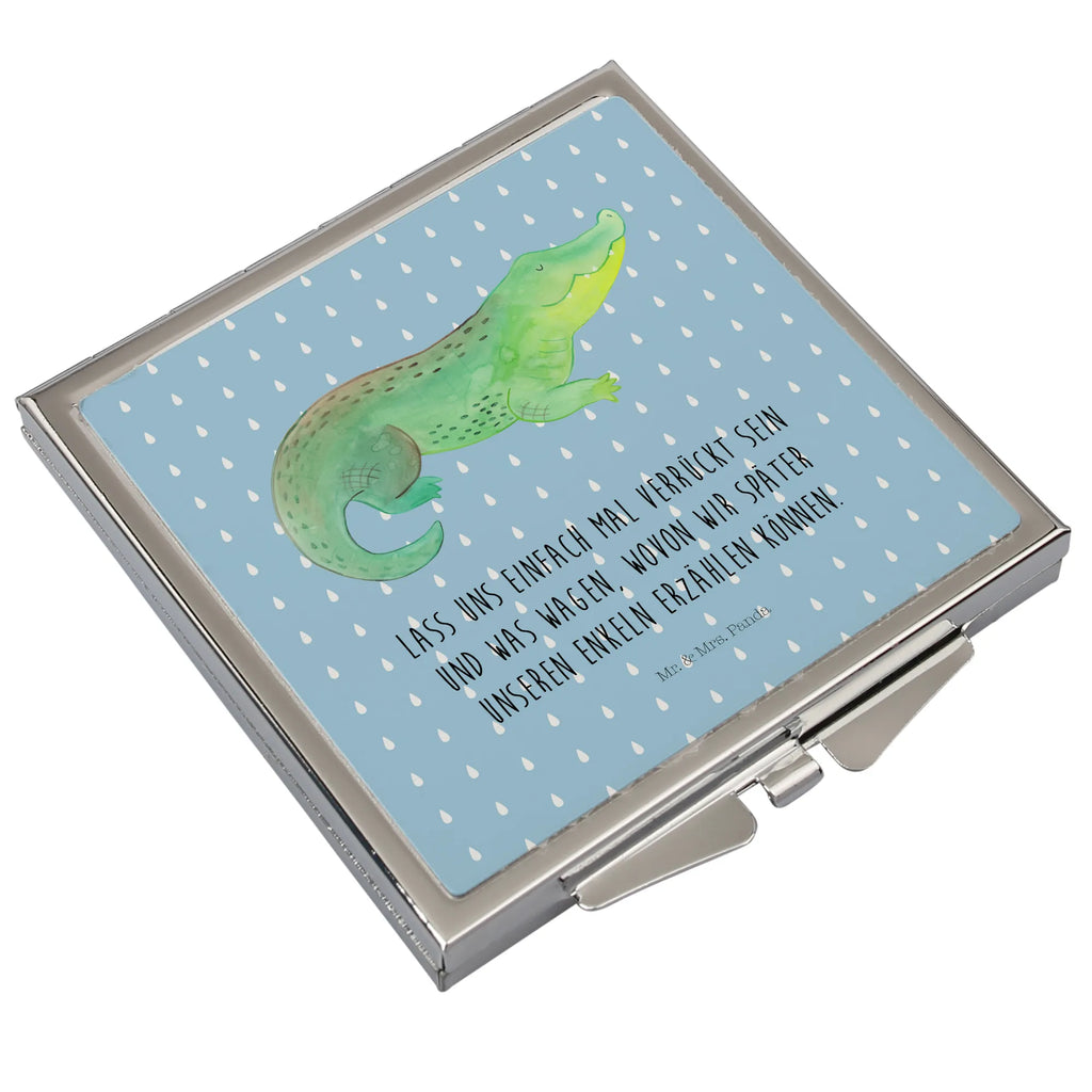 Handbag mirror Crocodile Taschenspiegel, Handspiegel Für Damen, Schminkspiegel To Go, Silber, Quadratischer Handspiegel, Reise Spiegel, Klappspiegel, Tragbarer Spiegel, Spiegel Für Handtasche, Mini Spiegel, Kompaktspiegel, Klappbarer Taschenspiegel, Vintage Kompaktspiegel, Deko Handspiegel, Kosmetikspiegel Klein, Runder Taschenspiegel, Schminkspiegel Kompakt, Design Taschenspiegel, Handspiegel Mit Hülle, Spiegel Für Schminktasche, Spiegel Für Unterwegs, Handspiegel Zum Mitnehmen, Spiegel Für Make-Up Tasche, Taschen-Kosmetikspiegel, Handtaschenspiegel, Klappbarer Handspiegel, Handspiegel Geschenkidee, Meer, Urlaub, Meerestiere, Reiselust, Krokodile, Beste Freundin, Spontan sein, Abenteuerlust, Freundin, Verrückt sein, Lieblingsmensch, Krokodil