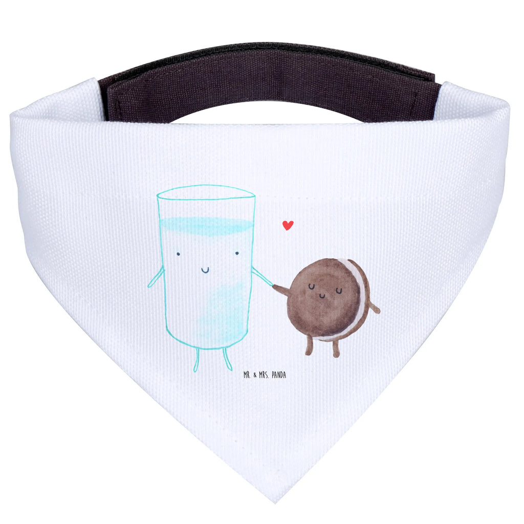 Chusta na szyję dla psa L mleko ciastko Hunde, Halstuch, Hundehalstuch, Kleine Hunde, Tuch, Lustige Sprüche, Tiere, Tiermotive, Gute Laune, Einladung Frühstück, Milch, Milk, Perfektes Paar, Romantisch, Cookie, Keks, Kaffee, Motiv Süß, Kekse