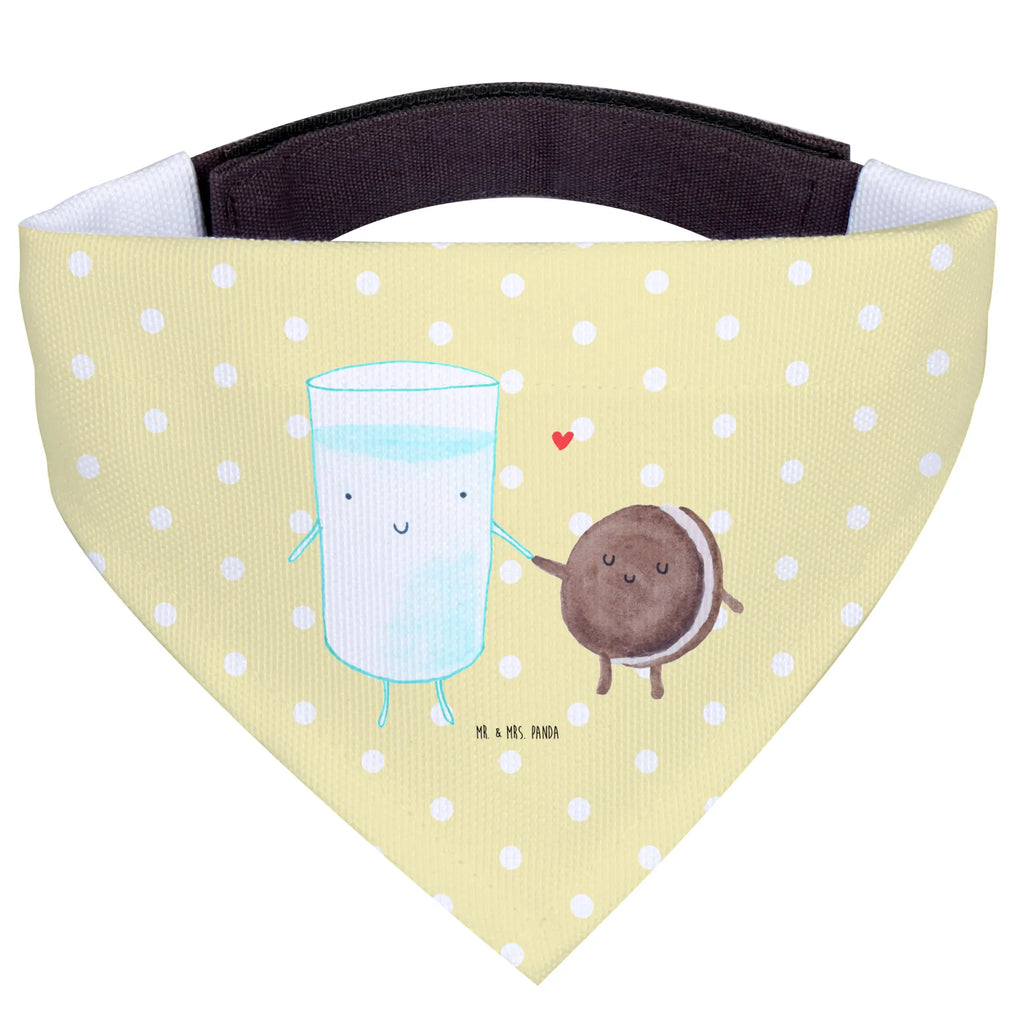 Chusta na szyję dla psa L mleko ciastko Hunde, Halstuch, Hundehalstuch, Kleine Hunde, Tuch, Lustige Sprüche, Tiere, Tiermotive, Gute Laune, Einladung Frühstück, Milch, Milk, Perfektes Paar, Romantisch, Cookie, Keks, Kaffee, Motiv Süß, Kekse