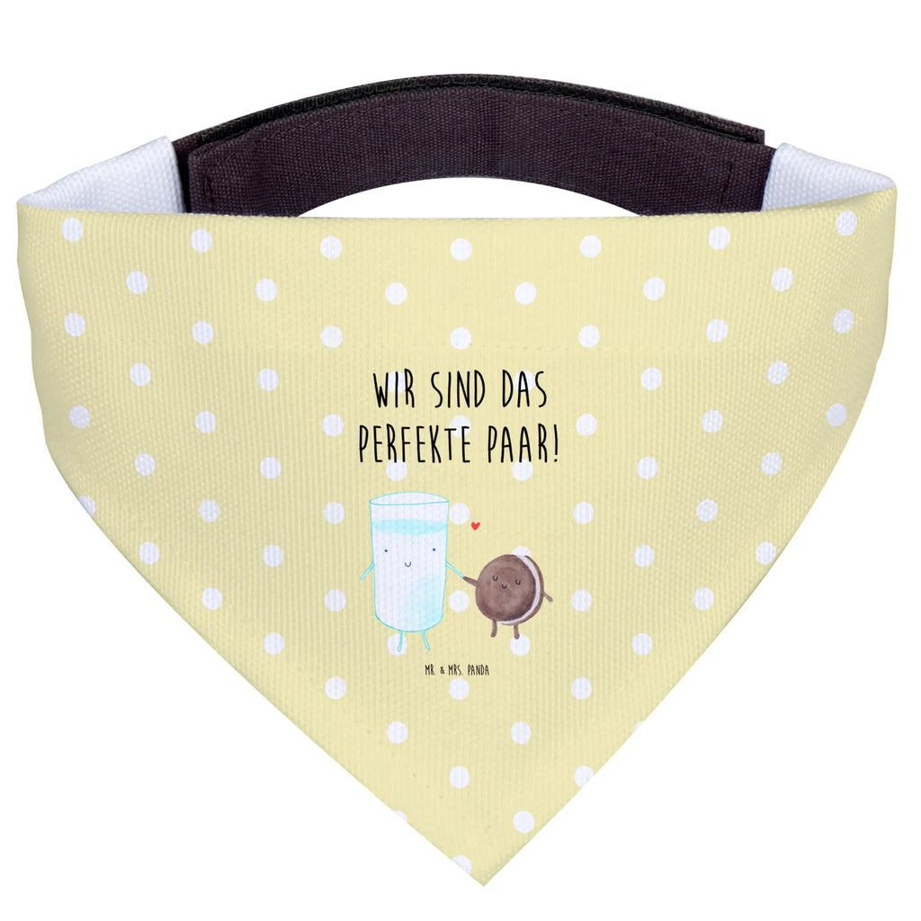 Chusta na szyję dla psa L mleko ciastko Hunde, Halstuch, Hundehalstuch, Kleine Hunde, Tuch, Lustige Sprüche, Tiere, Tiermotive, Gute Laune, Einladung Frühstück, Milch, Milk, Perfektes Paar, Romantisch, Cookie, Keks, Kaffee, Motiv Süß, Kekse