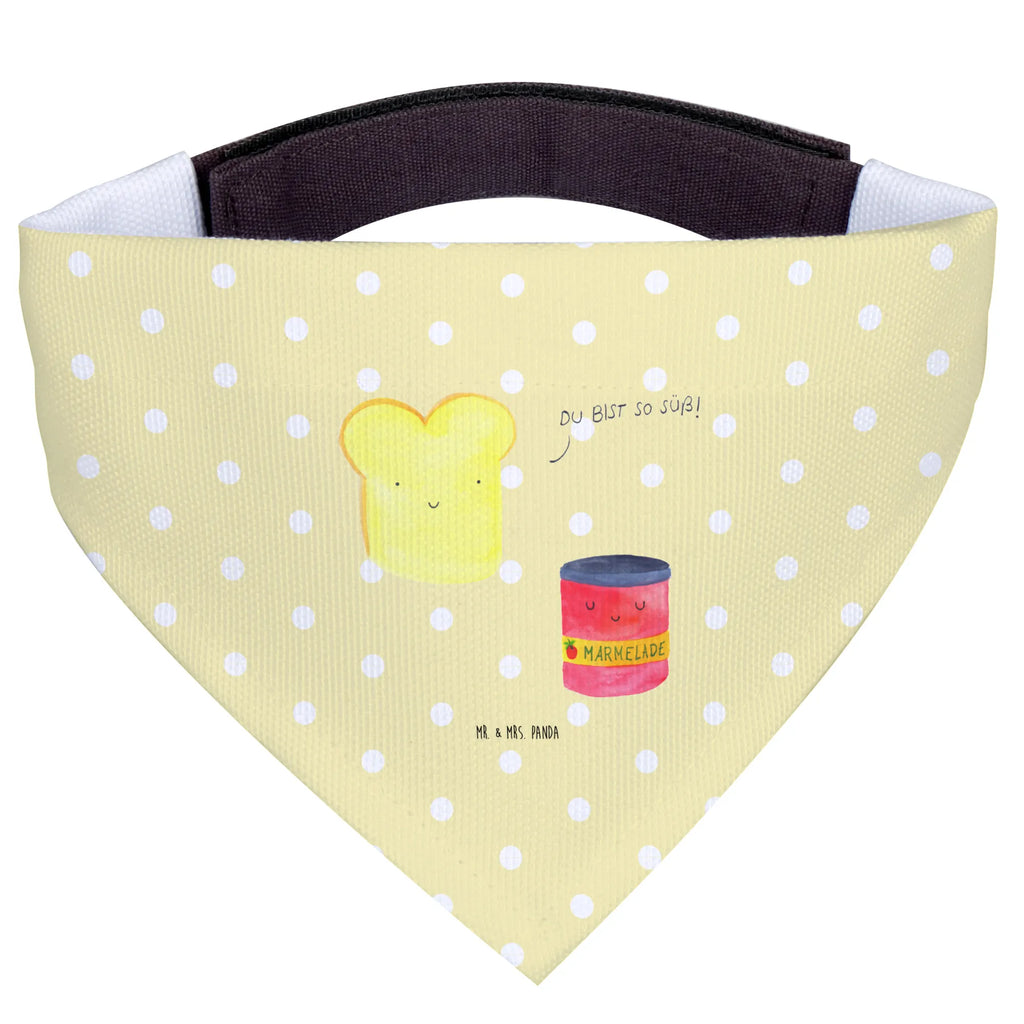 Hundehalstuch Toast & Marmelade klein, Halstuch, kleine Hunde, Hundehalstuch, Hunde, Tuch, Tiermotive, Gute Laune, lustige Sprüche, Tiere, Toastbrot, Küche Spruch, süße Postkarte, Marmelade, Dreamteam, Frühstück Einladung, Brot, Toast, süß, Küche Deko
