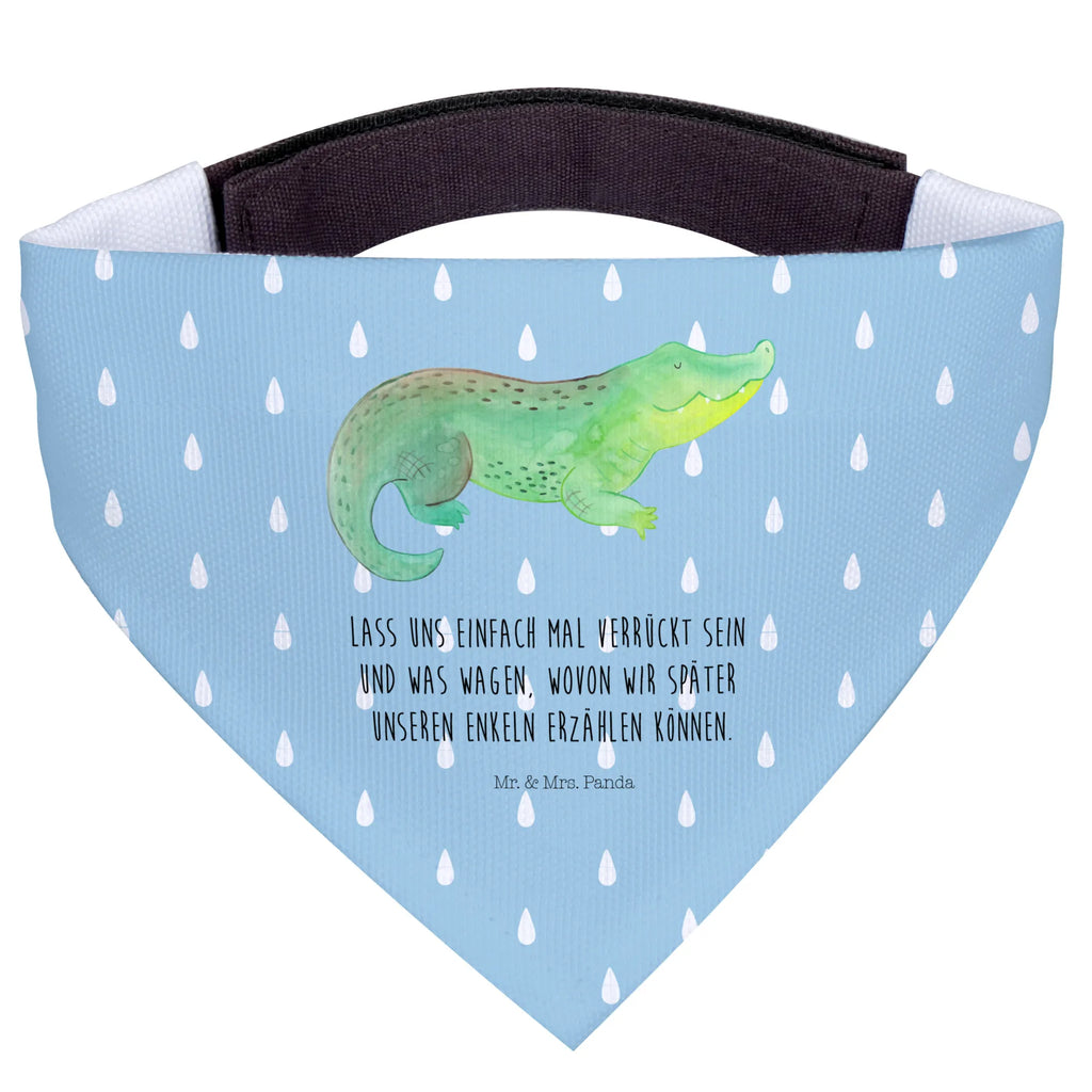 Chusta na szyję dla psa L Krokodyl Hundehalstuch, Mittelgroße Hunde, Mittel, Tuch, Halstuch, Hunde, Meerestiere, Urlaub, Meer, Krokodile, Abenteuerlust, Lieblingsmensch, Beste Freundin, Reiselust, Verrückt sein, Spontan sein, Krokodil, Freundin