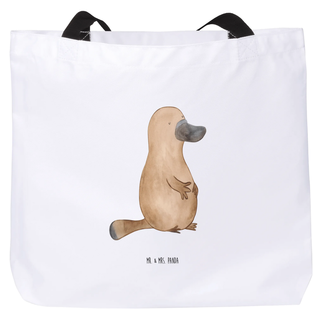 Shopper Schnabeltier Mut XXL Tasche, Tragebeutel, Alltagstasche, Strandtasche, Shopper, Stofftasche, Schulbeutel, Schultasche, Beutel, Freizeittasche, XL, Einkaufsbeutel, Schultertasche, Tüte, Ausflug, Einkaufstasche, Urlaub, Meer, Meerestiere, Büro, Neuanfang, Schnabeltier, Mut, Motivation, Weltreise, Training, Raodtrip, Schnabeltiere, mutig, Arbeit, Lebensweisheit, Neustart