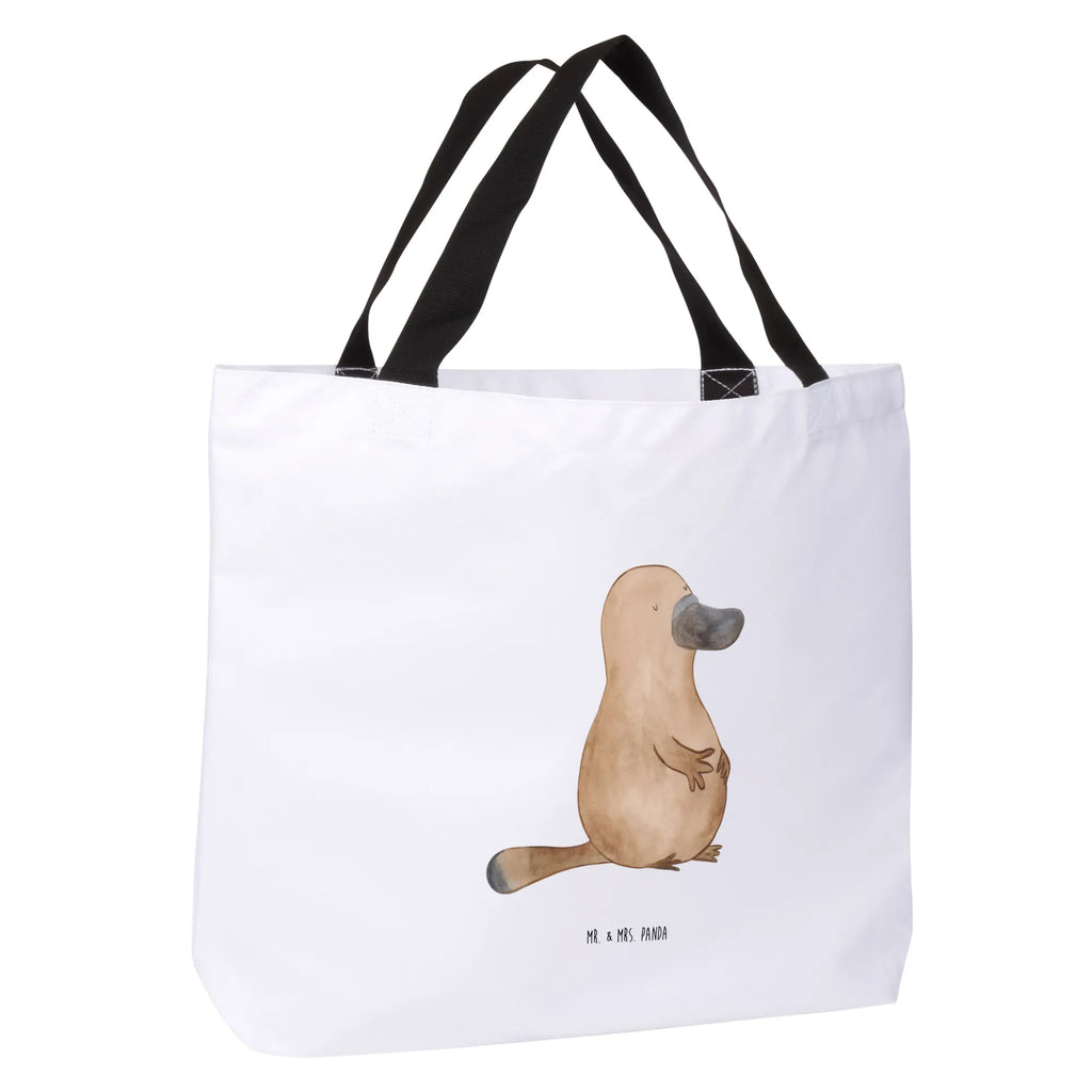 Shopper Schnabeltier Mut XXL Tasche, Tragebeutel, Alltagstasche, Strandtasche, Shopper, Stofftasche, Schulbeutel, Schultasche, Beutel, Freizeittasche, XL, Einkaufsbeutel, Schultertasche, Tüte, Ausflug, Einkaufstasche, Urlaub, Meer, Meerestiere, Büro, Neuanfang, Schnabeltier, Mut, Motivation, Weltreise, Training, Raodtrip, Schnabeltiere, mutig, Arbeit, Lebensweisheit, Neustart