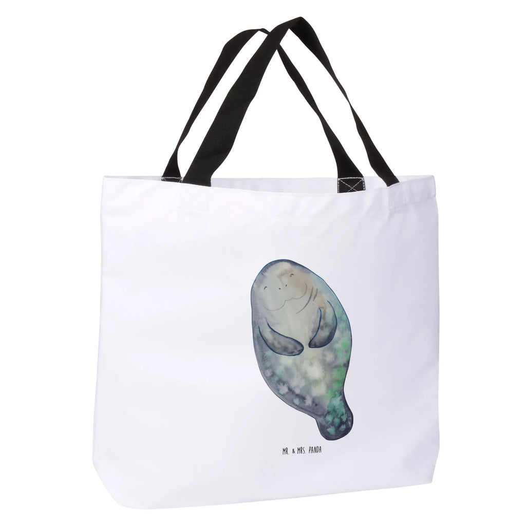 Shopper manatee happy Schultertasche, XXL Tasche, Tüte, Ausflug, Tragebeutel, Freizeittasche, Einkaufsbeutel, XL, Stofftasche, Schultasche, Shopper, Strandtasche, Alltagstasche, Einkaufstasche, Beutel, Schulbeutel, Urlaub, Meer, Meerestiere, Freundin, Neustart, Seekühe, Achtsamkeit, Liebeskummer, Selbstliebe, Zufrieden, Respekt, Seekuh, Neuanfang