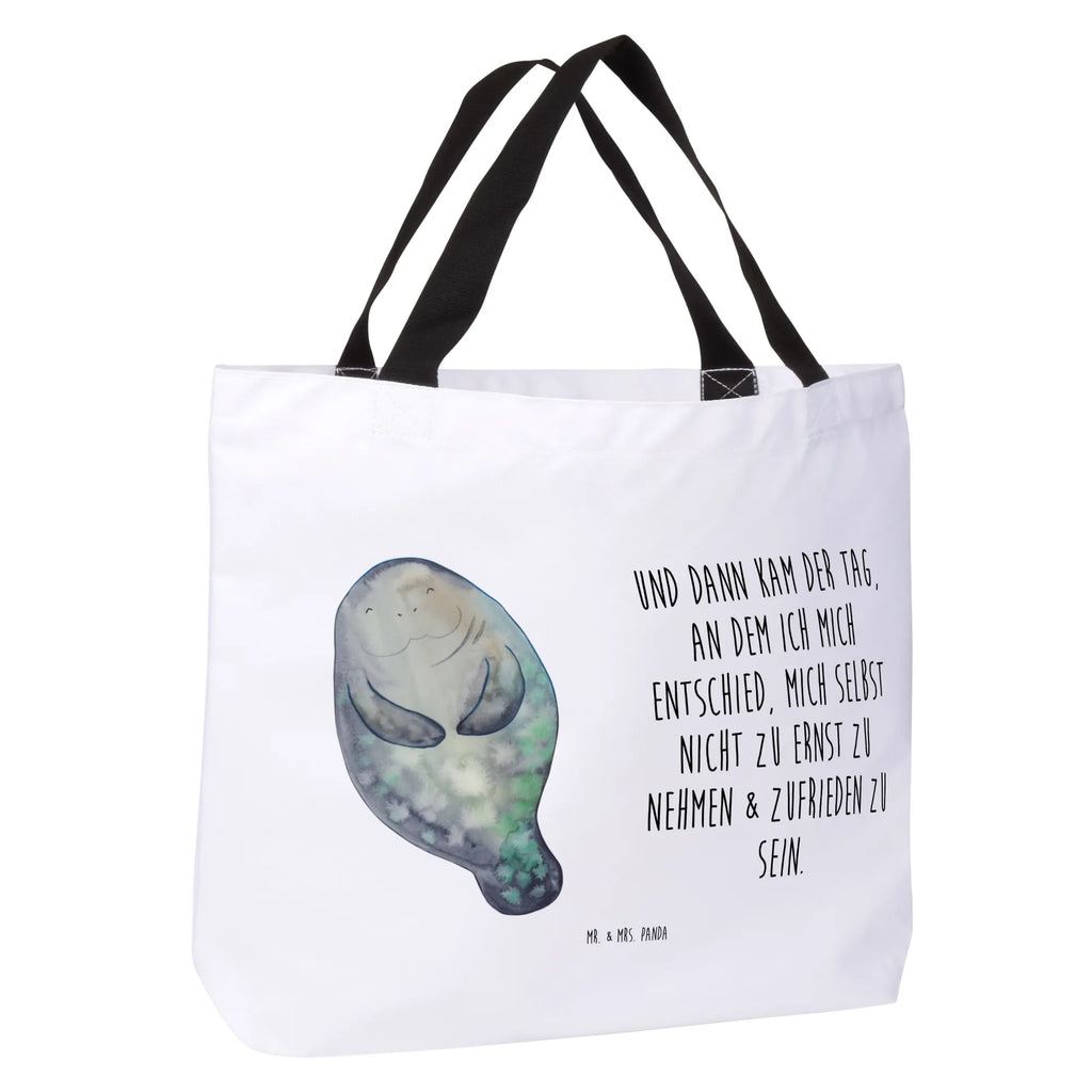 Shopper manatee happy Schultertasche, XXL Tasche, Tüte, Ausflug, Tragebeutel, Freizeittasche, Einkaufsbeutel, XL, Stofftasche, Schultasche, Shopper, Strandtasche, Alltagstasche, Einkaufstasche, Beutel, Schulbeutel, Urlaub, Meer, Meerestiere, Freundin, Neustart, Seekühe, Achtsamkeit, Liebeskummer, Selbstliebe, Zufrieden, Respekt, Seekuh, Neuanfang