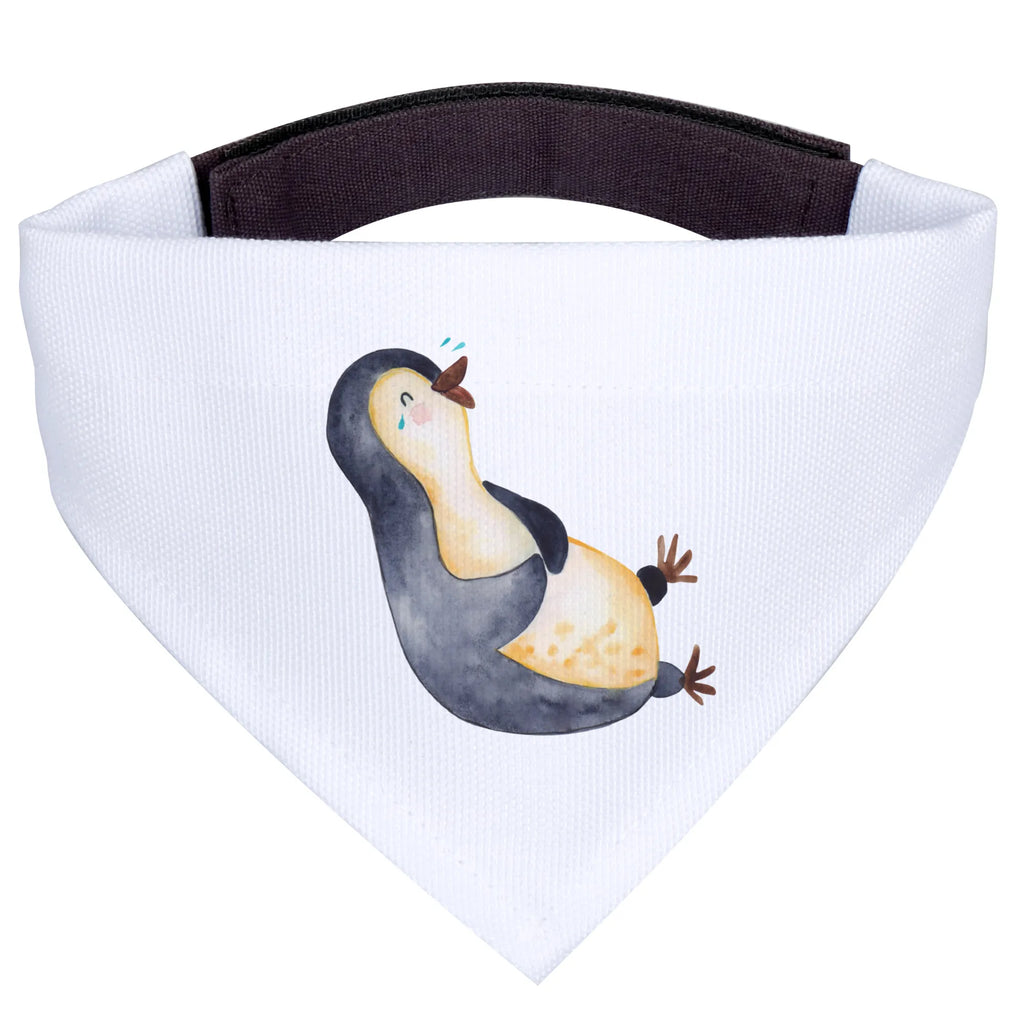 Hundehalstuch Pinguin Lachen Hunde, Mittel, Tuch, Hundehalstuch, Halstuch, Mittelgroße Hunde, Pinguin, Pinguine, Lustiger Spruch, Fröhlich, Optimismus, Lachen, Humor, Fröhlichkeit