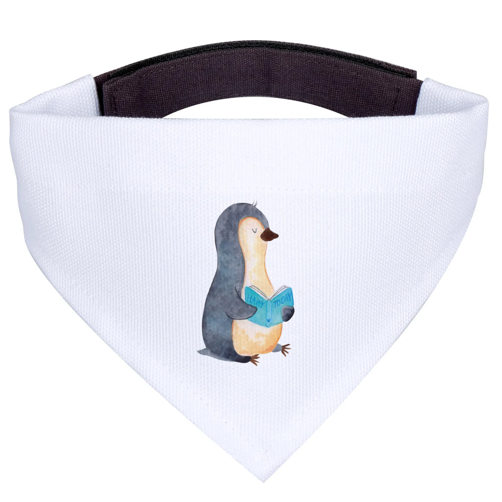 Chusta na szyję dla psa L pingwin książka Mittel, Tuch, Mittelgroße Hunde, Halstuch, Hunde, Hundehalstuch, Pinguin, Buch, Urlaub, Nichtstun, Freizeit, Lesen, Faulenzen, Ferien, Bücherwurm, Pinguine