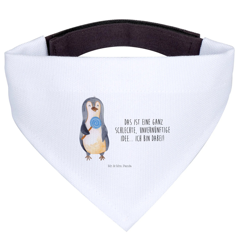 Dog neckerchief Penguin lollipop Hundehalstuch, Tuch, Hunde, Halstuch, Mittel, Mittelgroße Hunde, Pinguin, Lolli, Blödsinn, Süßigkeiten, Ganove, Pinguine, Gauner, Rebell, Spruch, Rabauke