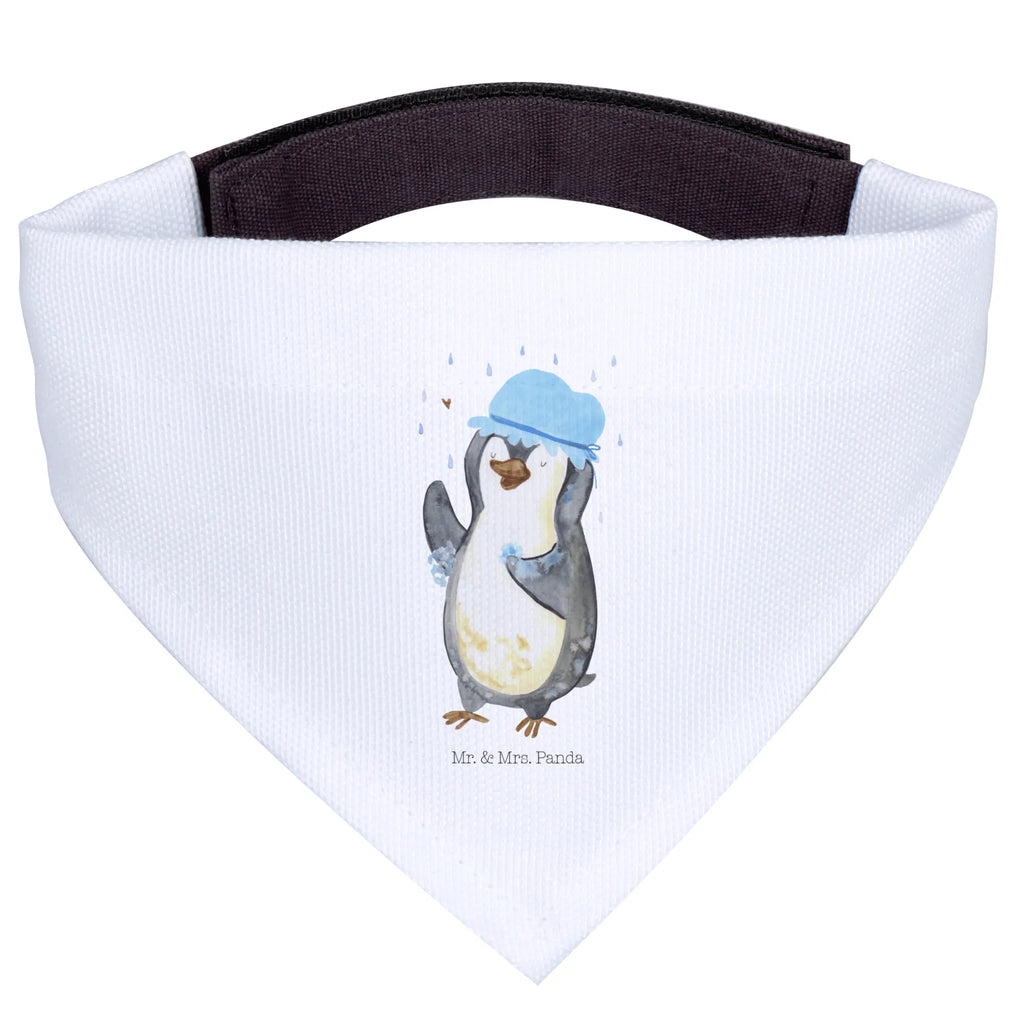 Dog neckerchief Penguin have a shower Mittelgroße Hunde, Tuch, Mittel, Halstuch, Hunde, Hundehalstuch, Pinguin, Neuanfang, glücklich sein, Pinguine, Neustart, Dusche, Motivation, Lebensmotto, Duschen